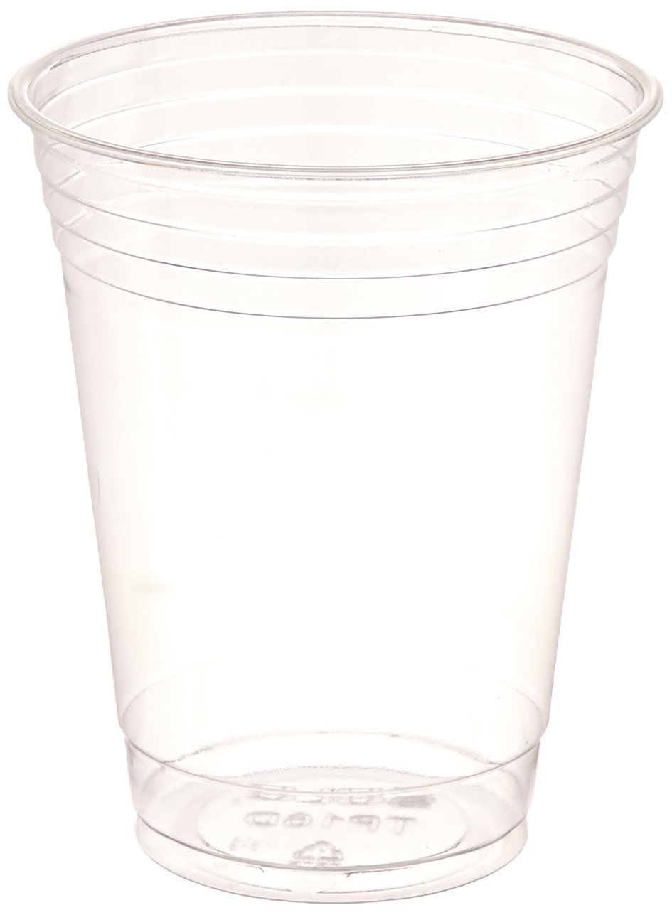 SOLO Plastic Party Cups 16 oz Clear - 50 Pack Disposable Cold Drink Cups for Parties, BBQs, Picnics & Events - BPA-Free Reusable Party Supplies