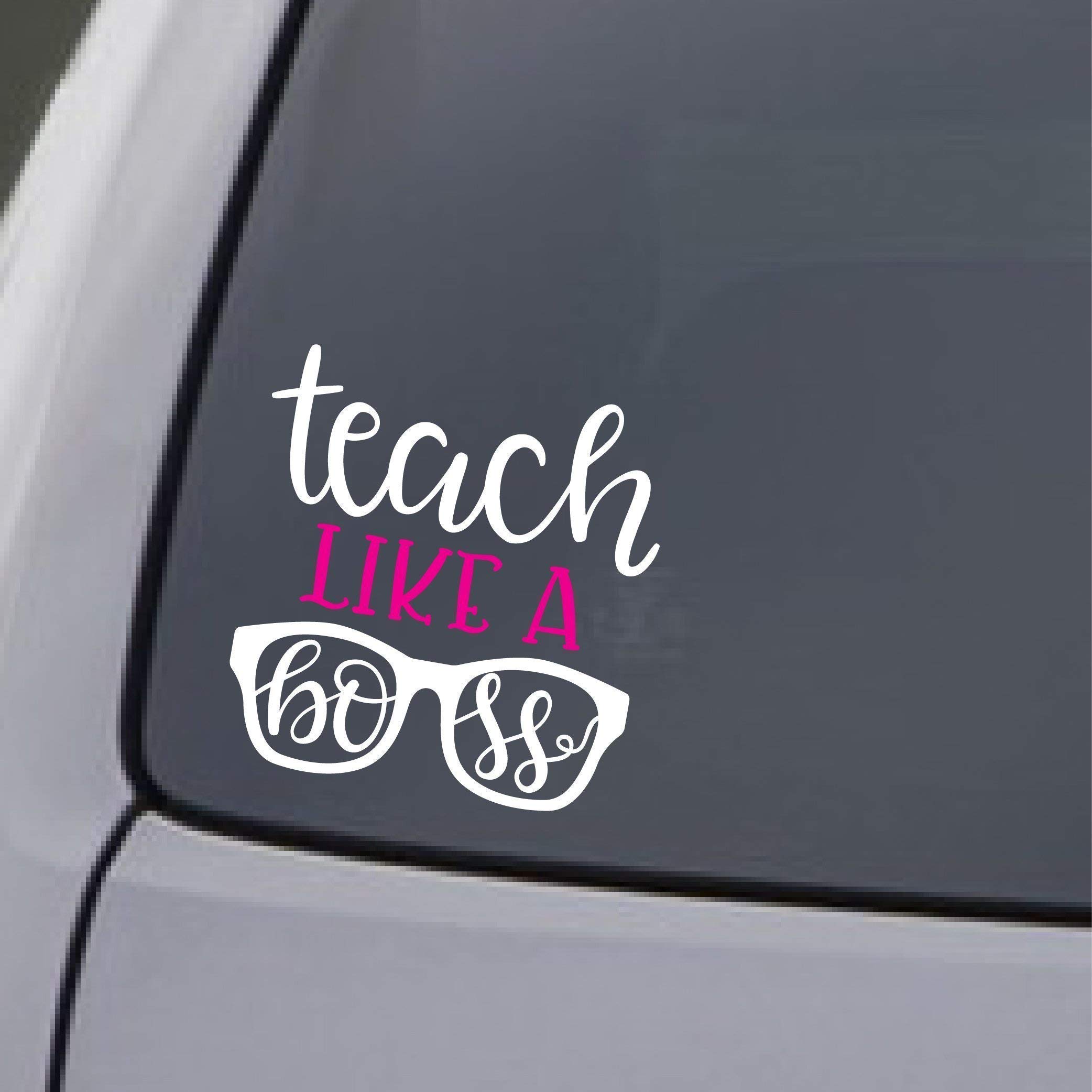 Teacher Car Sticker - Waterproof Vinyl Decal for Cars & Laptops - School & Office Use