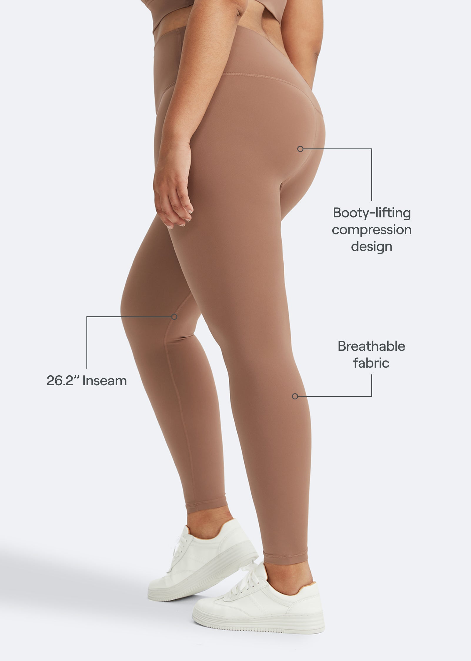 High Waist Casual Fit Leggings for Women - Soft Stretchy Yoga Pants for Workout, Lounge & Everyday Wear