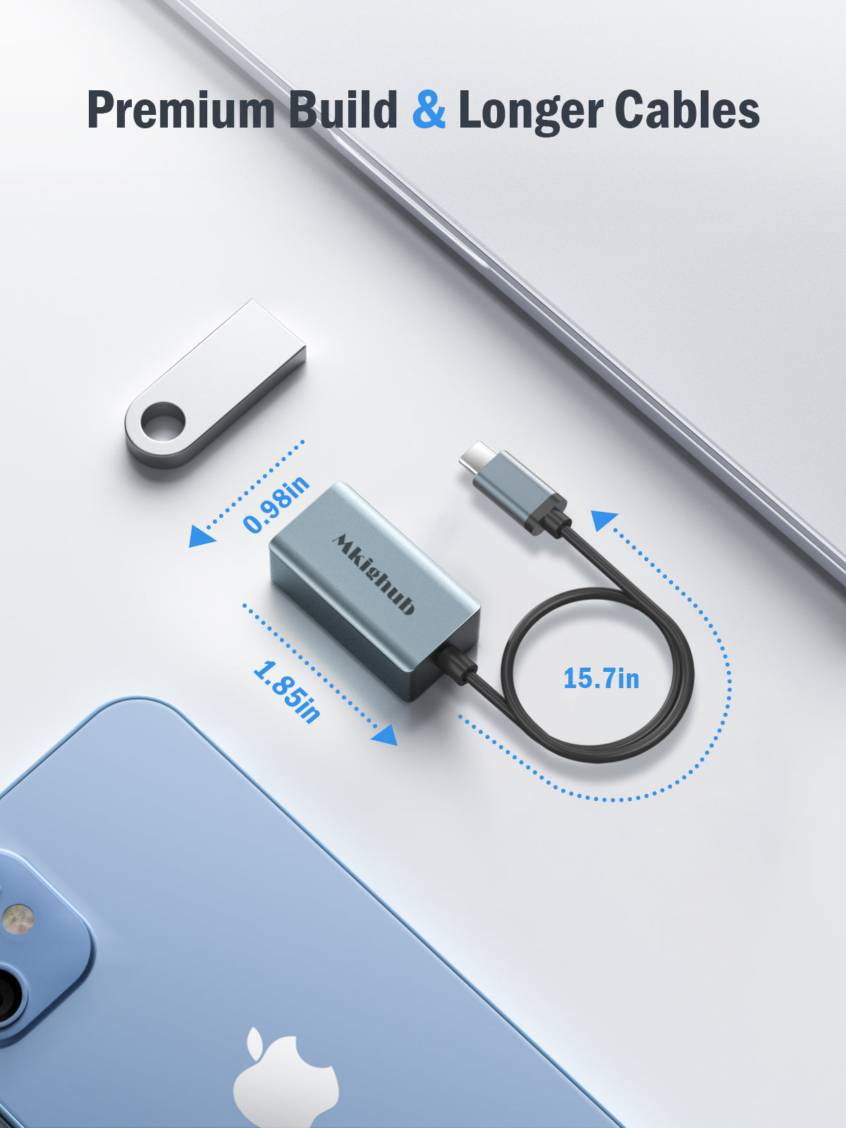 LEMORELE™ TC48 USB C to Ethernet Adapter - High-Speed Gigabit LAN Network Dongle for MacBook, iPad Pro, Chromebook & More - Perfect for Home Office, Gaming & Streaming