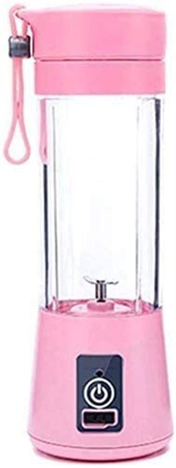 Portable USB Personal Blender with 6 Stainless Steel Blades - Powerful Motor for Smoothies, Juices & Food Mixing - Compact Travel & Gym Juice Cup (Pink) - Perfect for Home, Office & On-the-Go Healthy Drinks