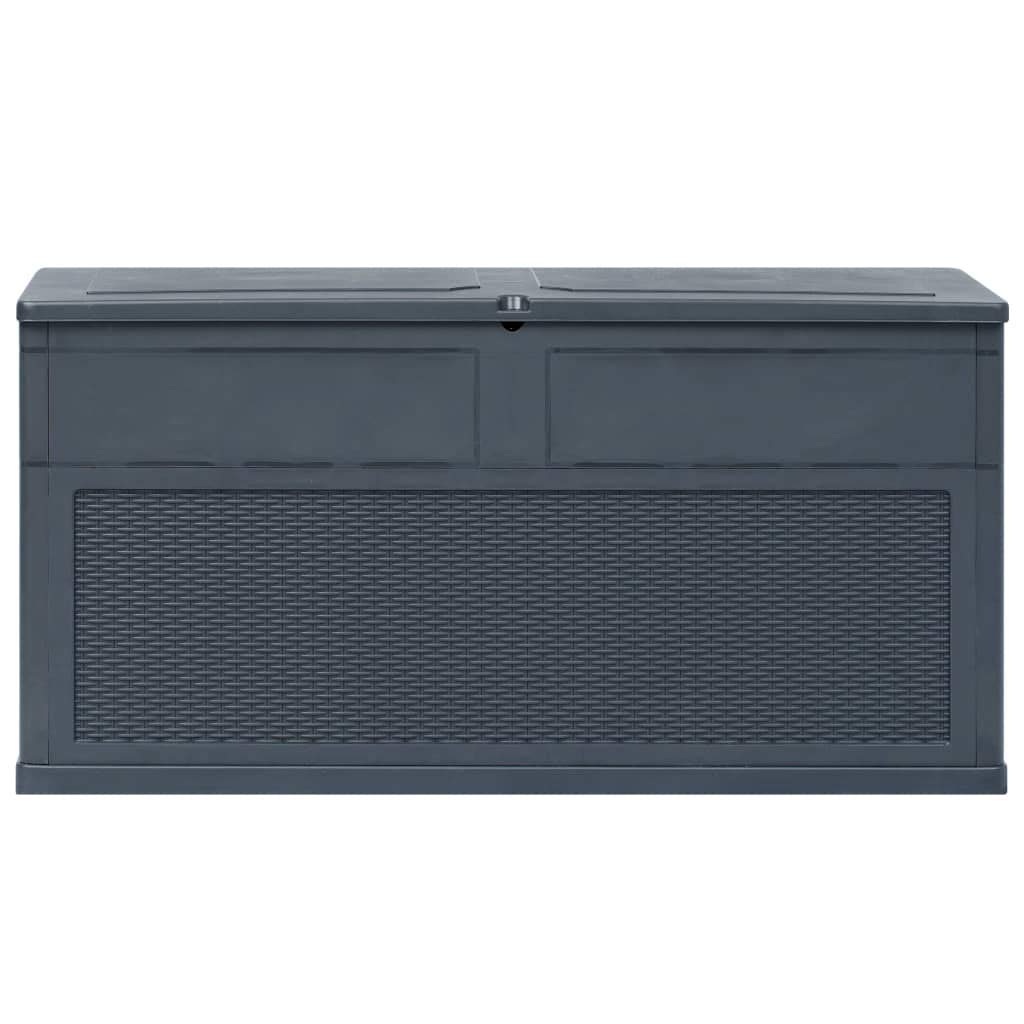 84.5 Gal Outdoor Deck Storage Box - Waterproof Patio Furniture Cover for Garden, Pool Supplies & Outdoor Mats | Heavy-Duty Anthracite Design | Fast Shipping | Perfect for Backyard, Poolside & Patio Organization