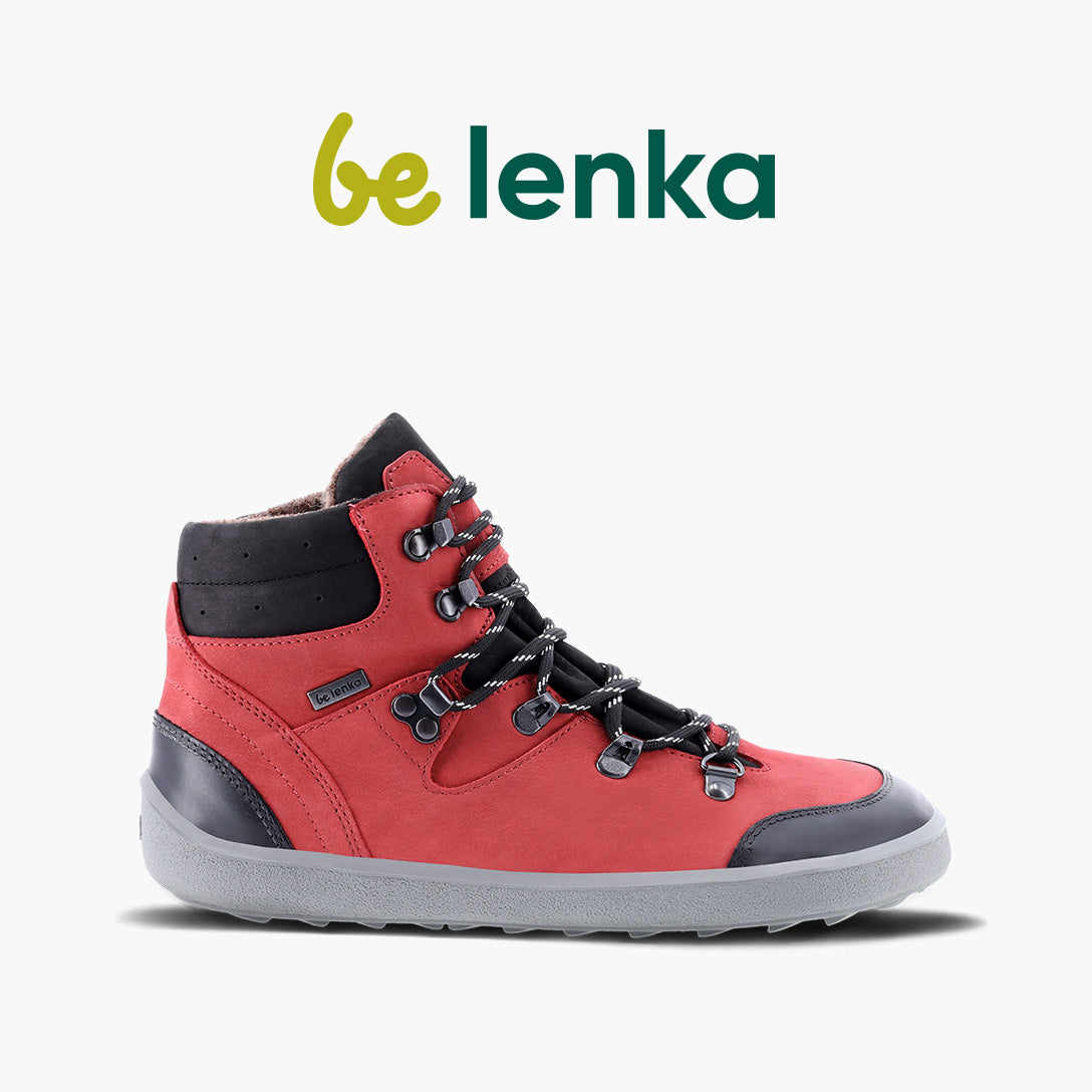 Barefoot Shoes for Men & Women - Be Lenka Ranger 2.0 Minimalist Trail Running Shoes | Lightweight & Flexible | Red | Perfect for Hiking, Trail Running & Everyday Wear