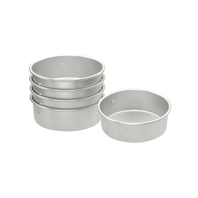 SANNENG 4-Inch Deep Round Mini Cake Pan with Removable Bottom - Non-Stick Baking Pan for Cupcakes, Cheesecakes, Tarts - Perfect for Home Baking, Parties & Gift Giving