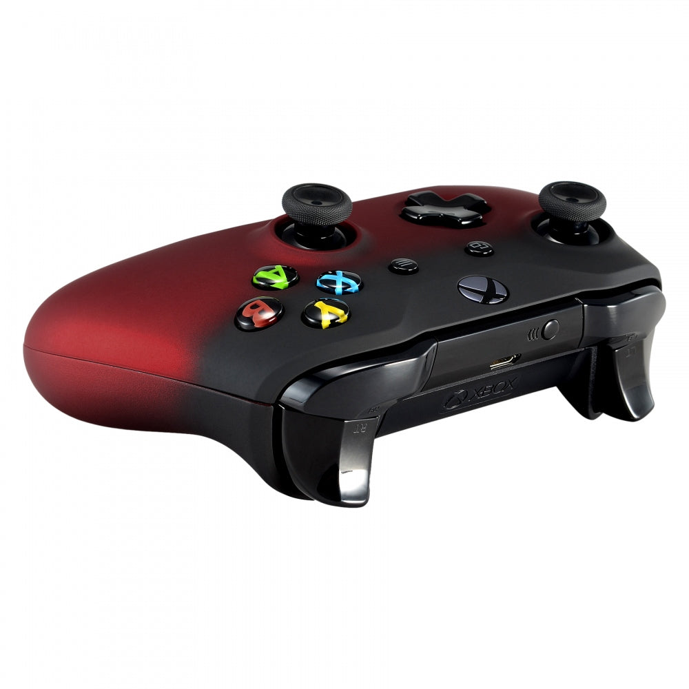 eXtremeRate Shadow Red Replacement Front Shell & Back Panel for Xbox One X & One S Controller - Premium Custom Faceplate for Enhanced Gaming Experience | Perfect for Competitive Gaming, Streaming & Personalized Setup