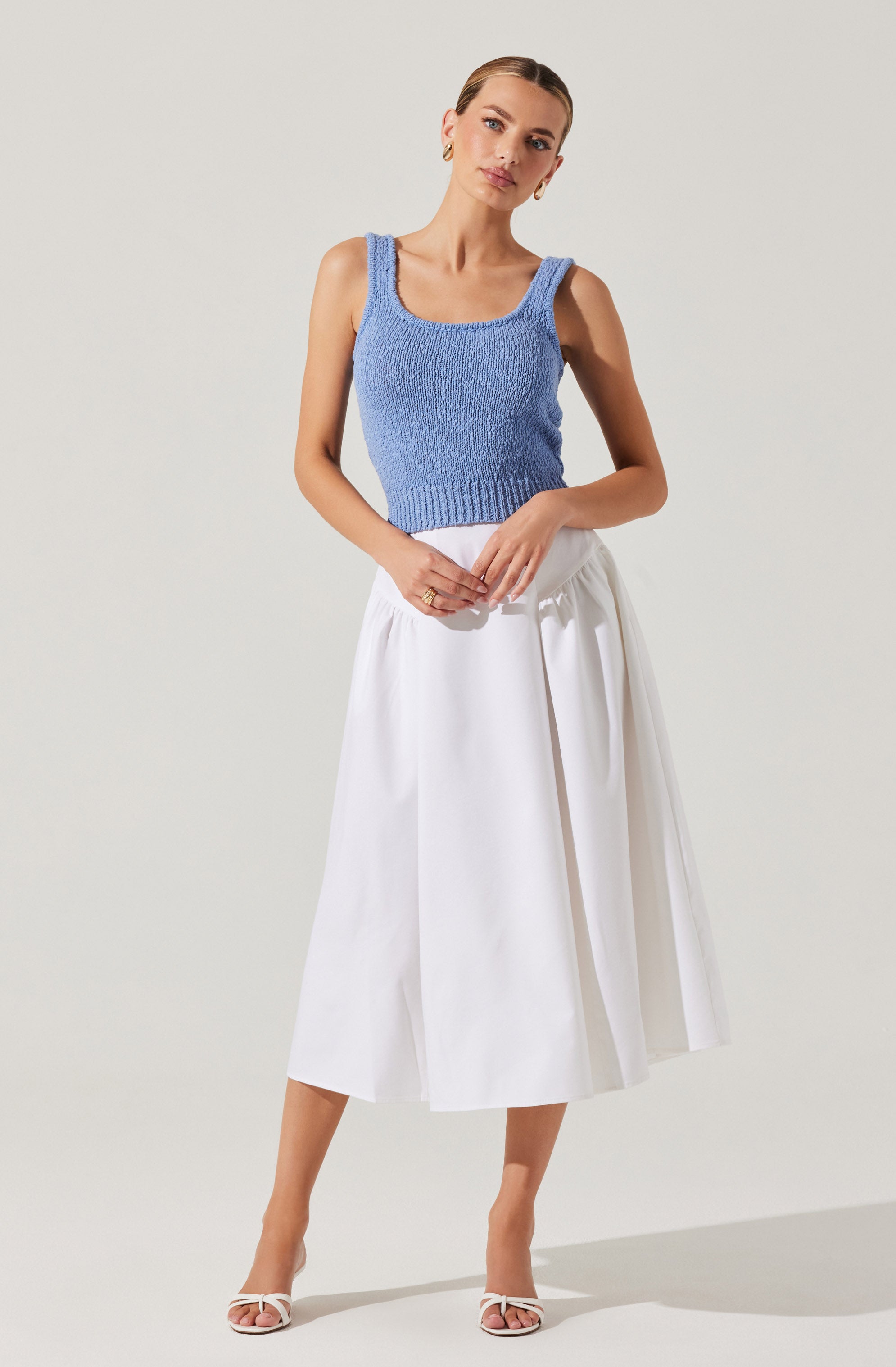Virgo Textured Sweater Tank Top for Women - Soft Knit Sleeveless Pullover - Perfect for Layering, Casual Outfits & Office Wear