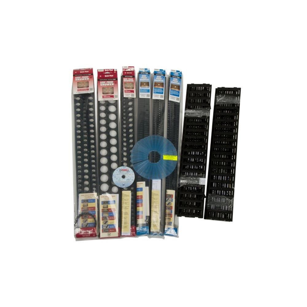 Goof Proof Shower Kits & Floor Kits (SSCK-601) - Waterproof Bathroom Renovation Solution for DIY Home Improvement Projects