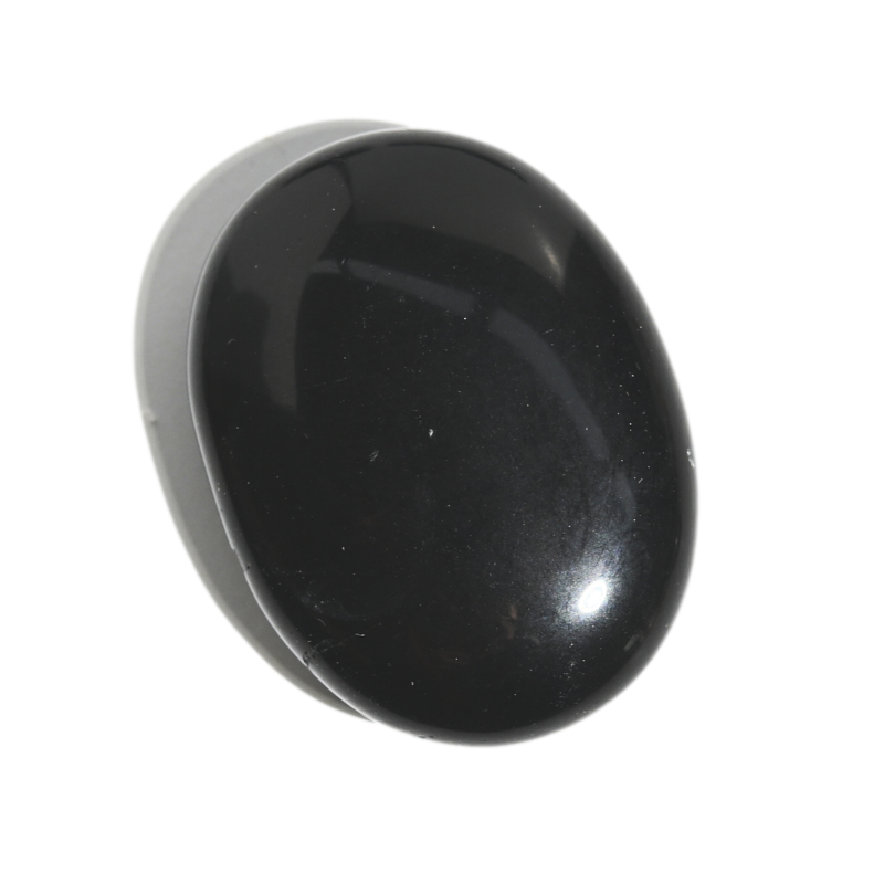 Black Obsidian Palm Stone - Healing Crystal for Stress Relief, Anxiety & Meditation | Perfect for Reiki, Chakra Balancing & Spiritual Practices