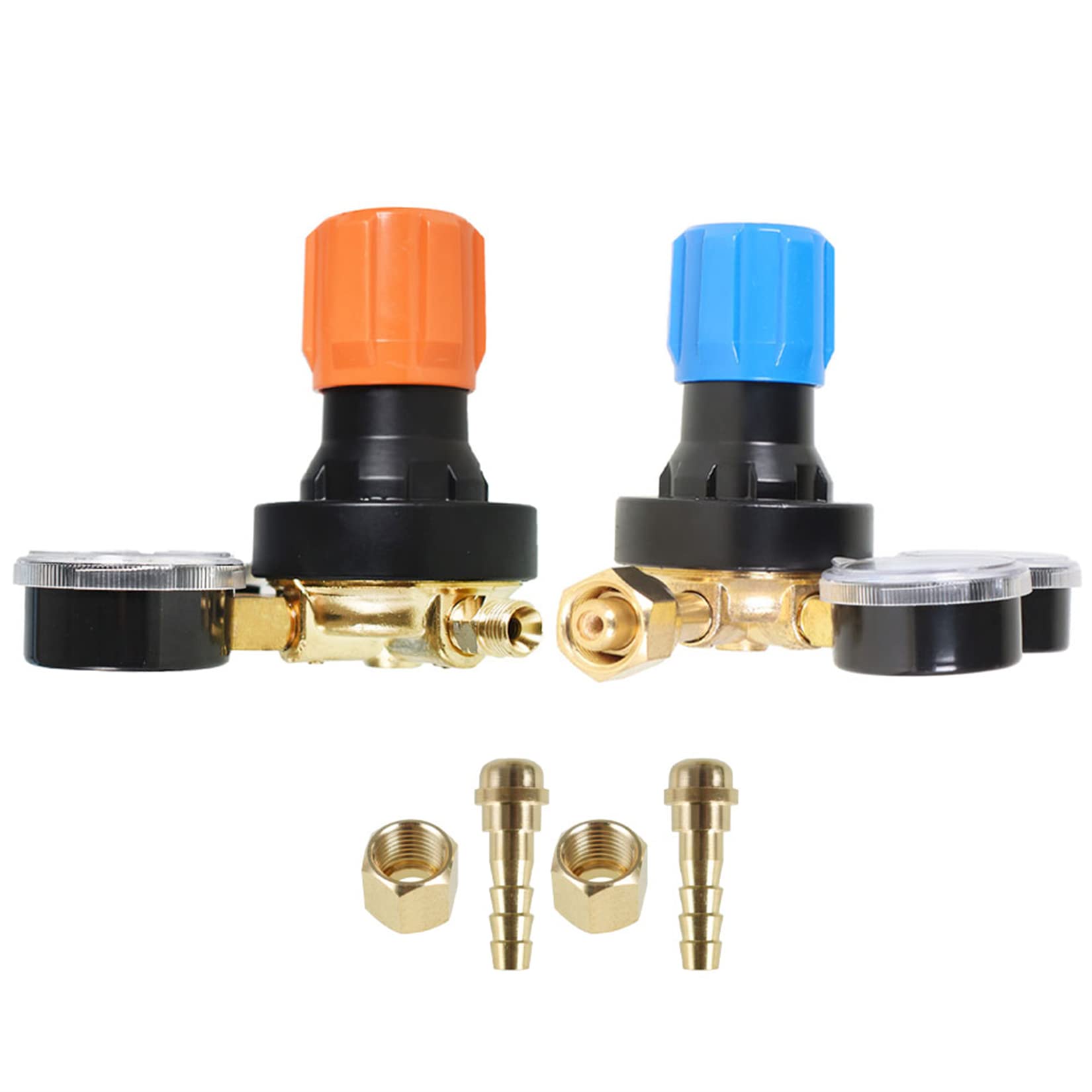 FindMall Oxygen CGA 540 & Propane CGA 510 Dual Gas Regulator - High Pressure Welding Gauge for Torch Cutting, Brazing and Metal Fabrication - Perfect for MIG/TIG Welding, HVAC and Industrial Applications