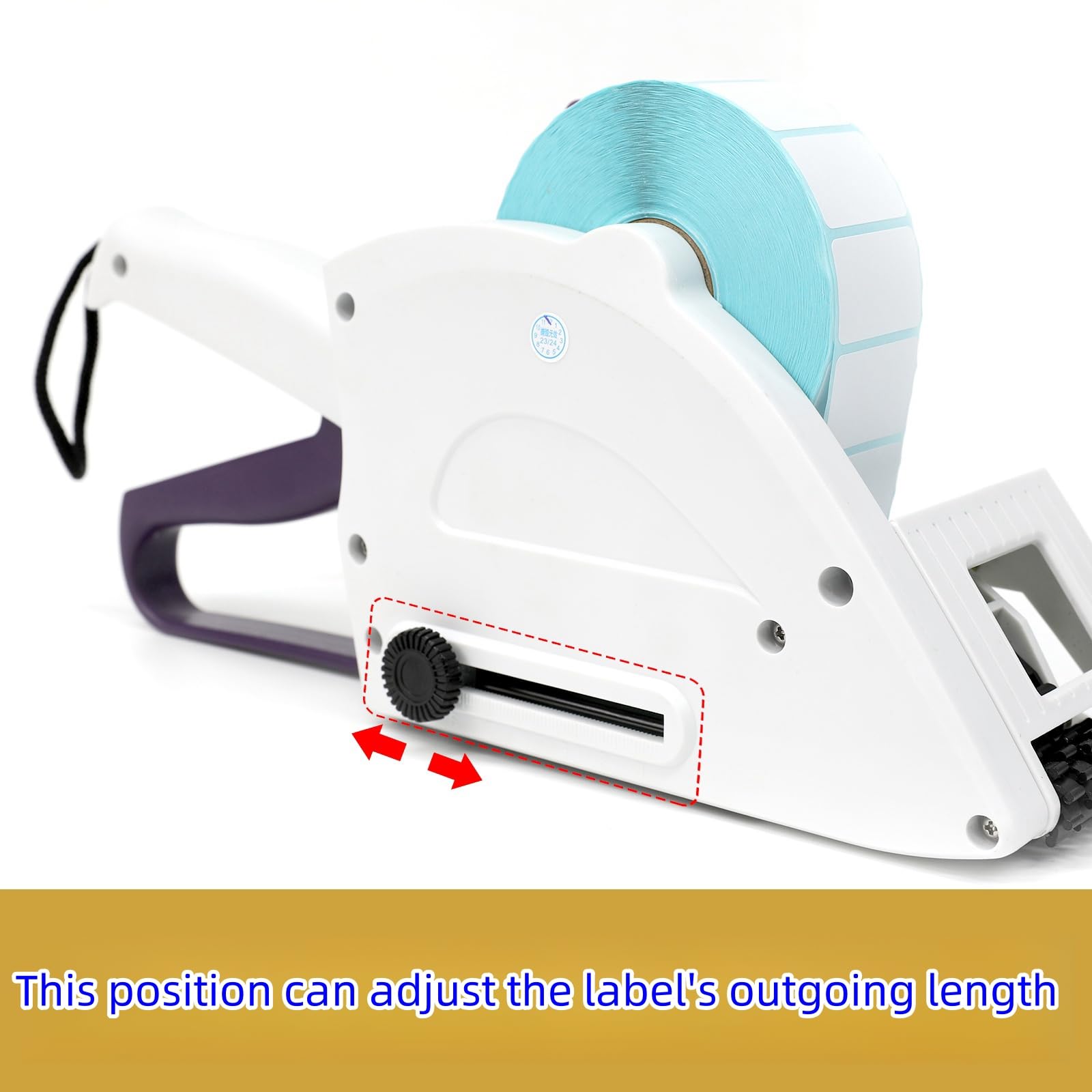 Hand-Held Round Bottle Label Applicator - Manual Labeling Machine for Square, Round & Curved Surfaces - Perfect for Cosmetic, Pharmaceutical & Food Packaging
