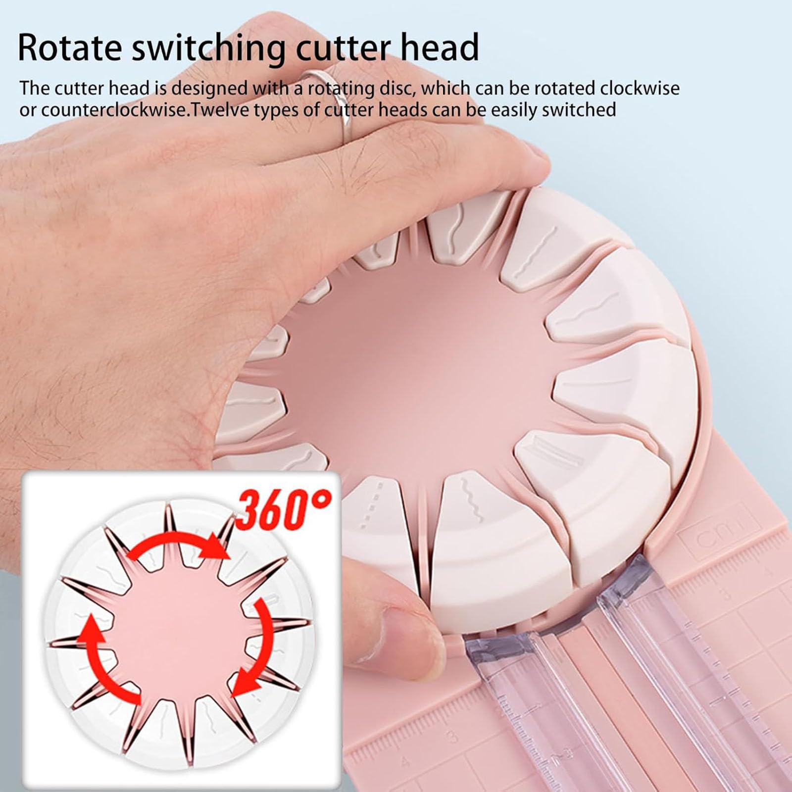 12-in-1 Multifunctional Paper Edge Cutter & Trimmer with Measurements - Perfect for Scrapbooking, Photo Albums, Card Making, DIY Crafts and Home Decoration Projects