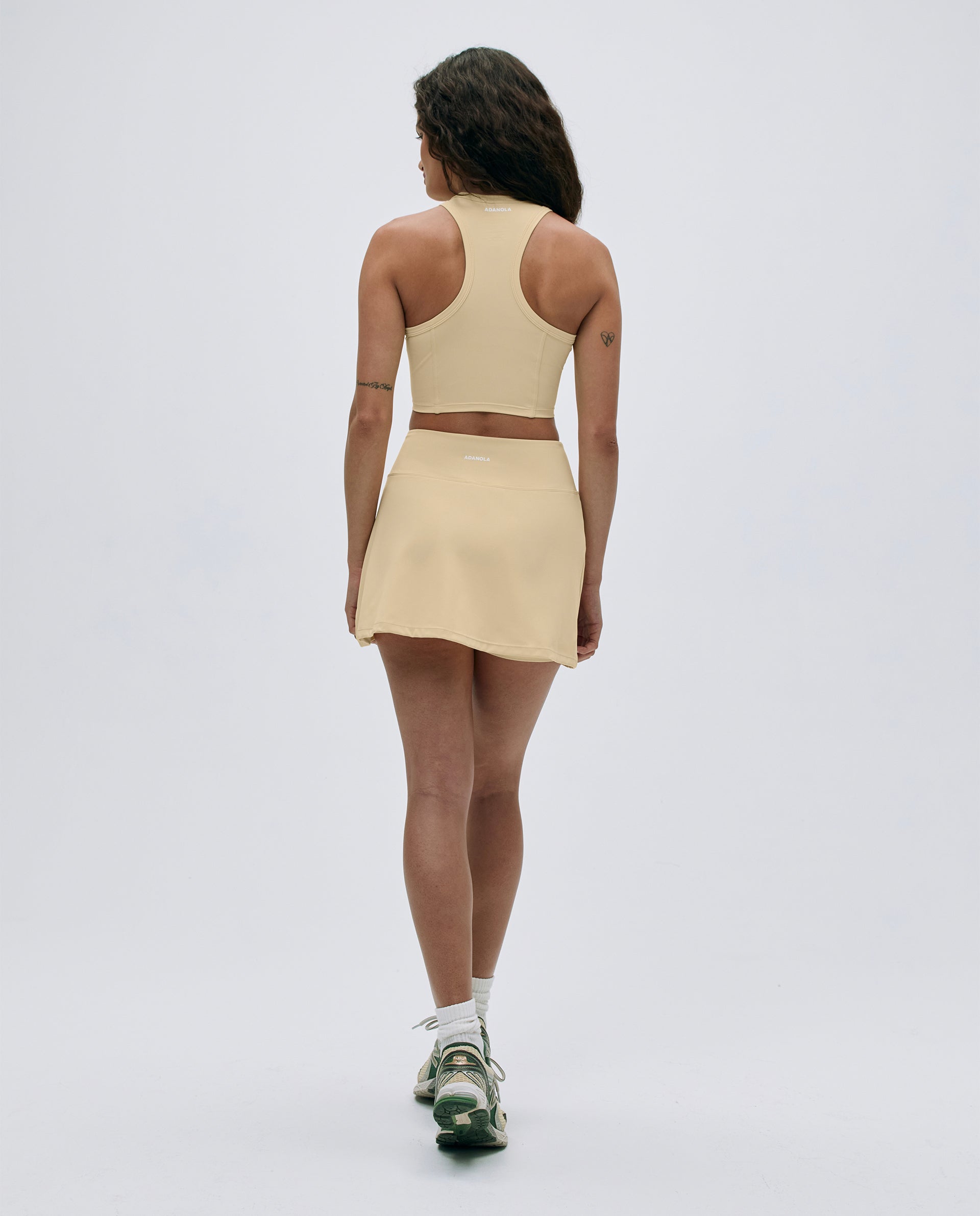 Ultimate Binding Detail Tank Bra in Butter Yellow - Comfortable Sports Bra for Yoga, Running & Workouts
