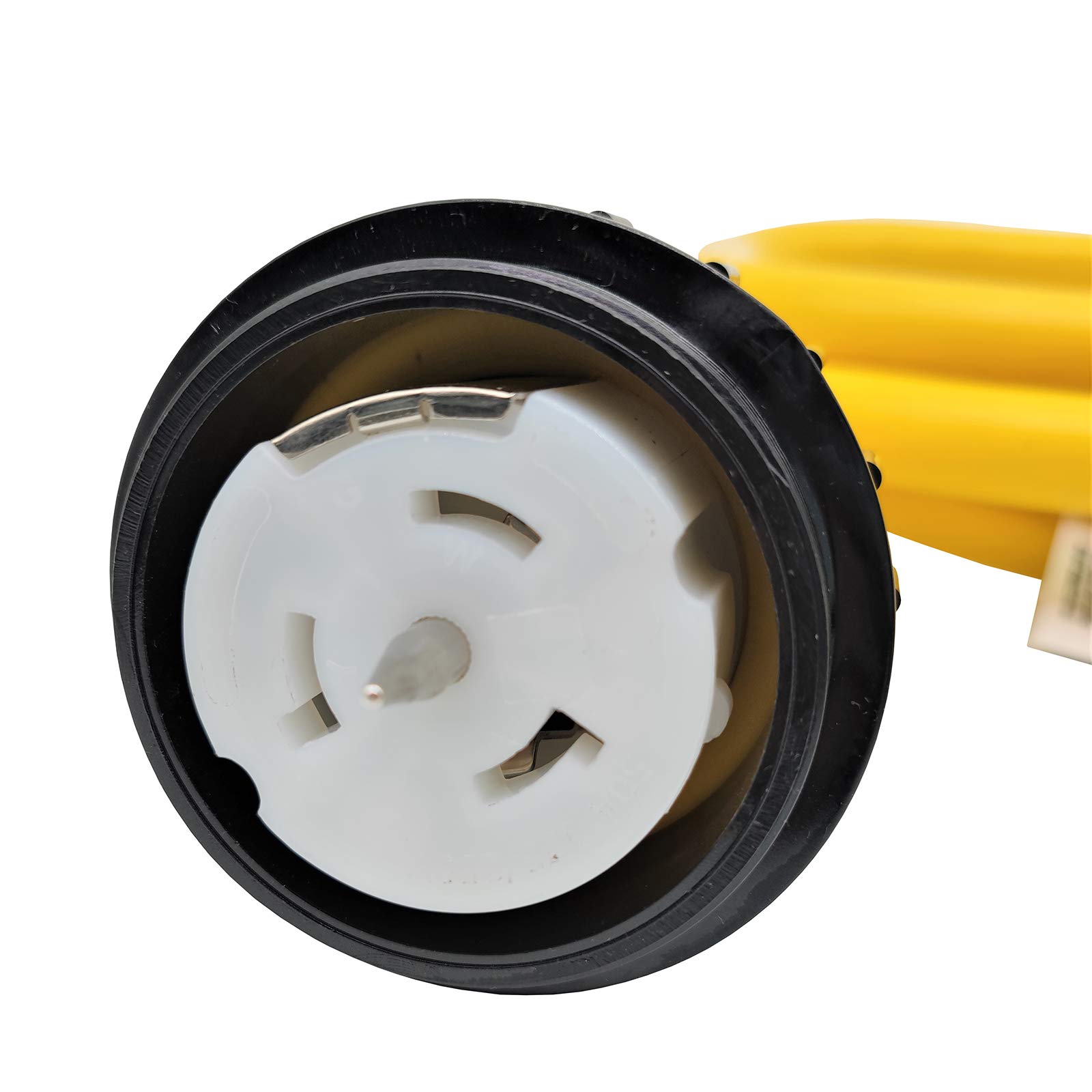 Parkworld 62176 30A L14-30P to 50A SS2-50R/CS6364 Generator Power Adapter with Locking Ring - Transfer Switch Compatible for RV, Marine & Emergency Backup Power