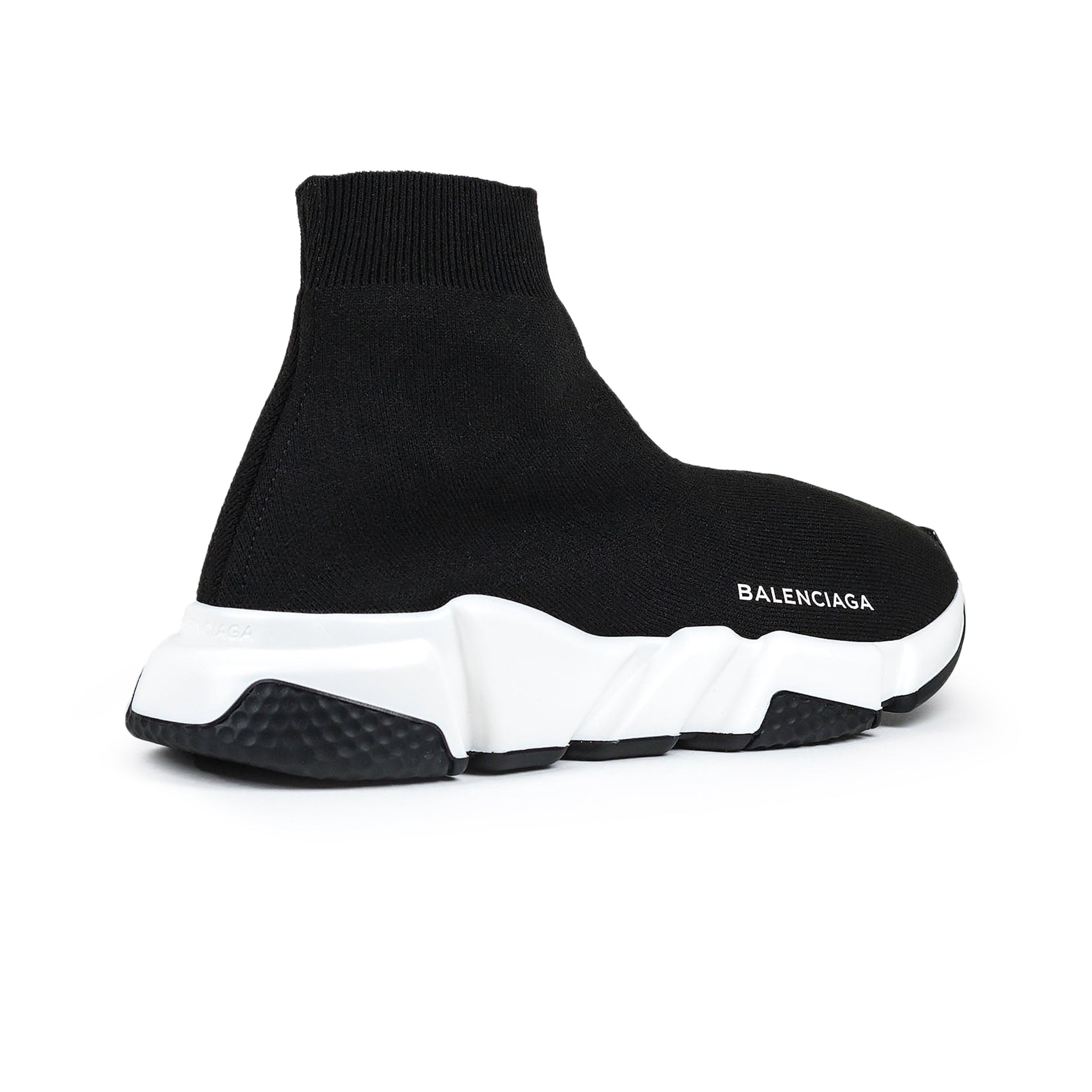 Balenciaga Speed Knit Sock Sneakers - Black & White Women's Athletic Shoes for Running, Gym & Casual Wear
