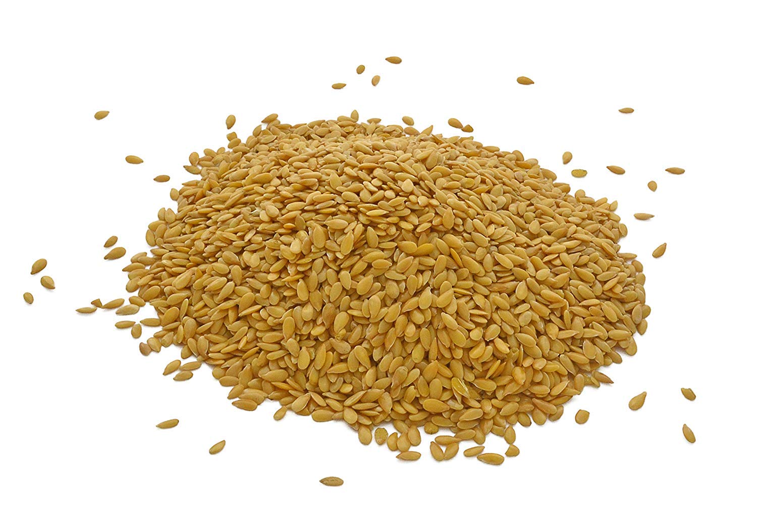 Organic Golden Flax Seeds Whole - Non-GMO, Bulk 1lb - Rich in Omega-3 & Fiber - Perfect for Smoothies, Baking & Healthy Snacks