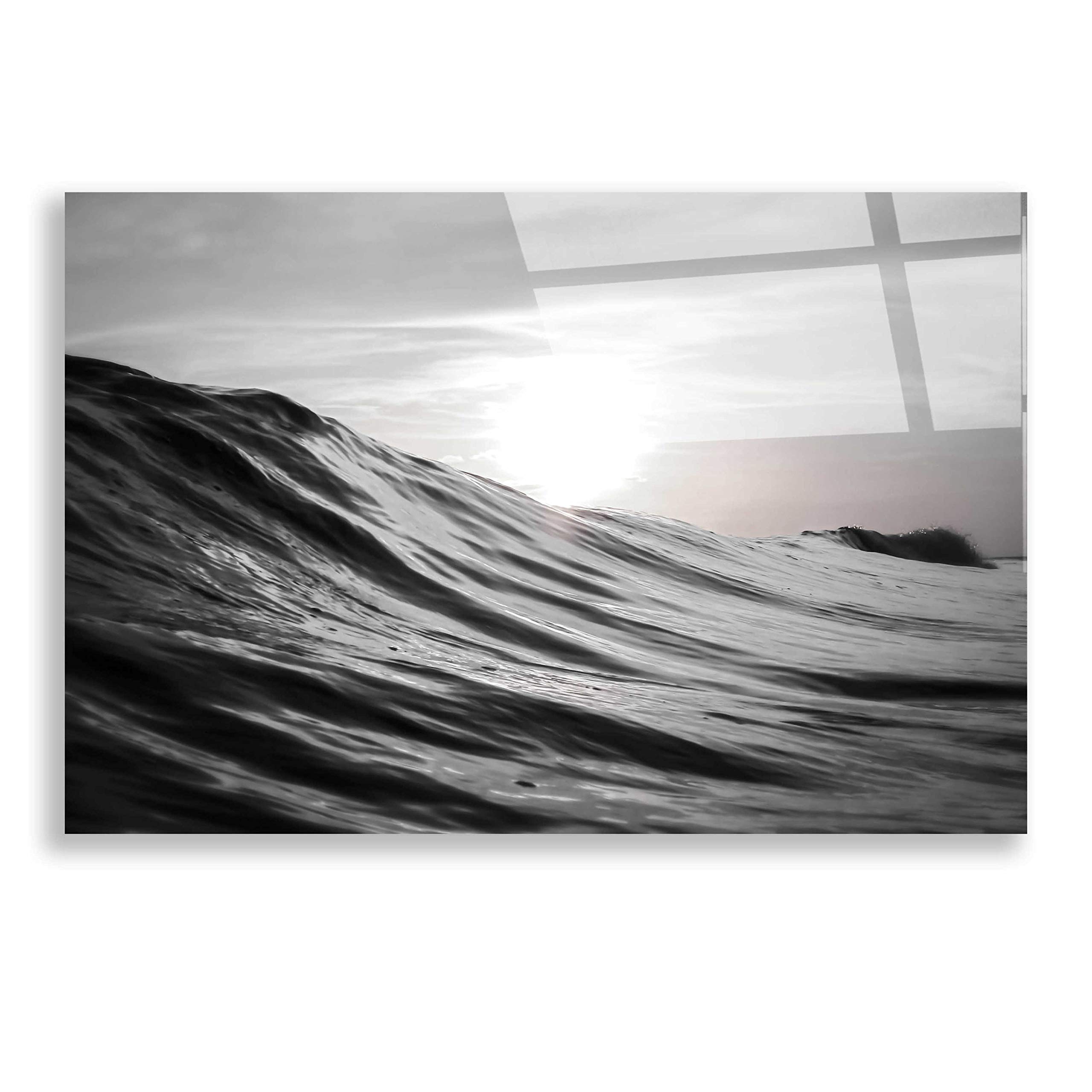 Nicklas Gustafsson 'Motion of Water' Acrylic Glass Wall Art - 24x16 Inches Modern Abstract Painting for Living Room, Bedroom & Office Decor