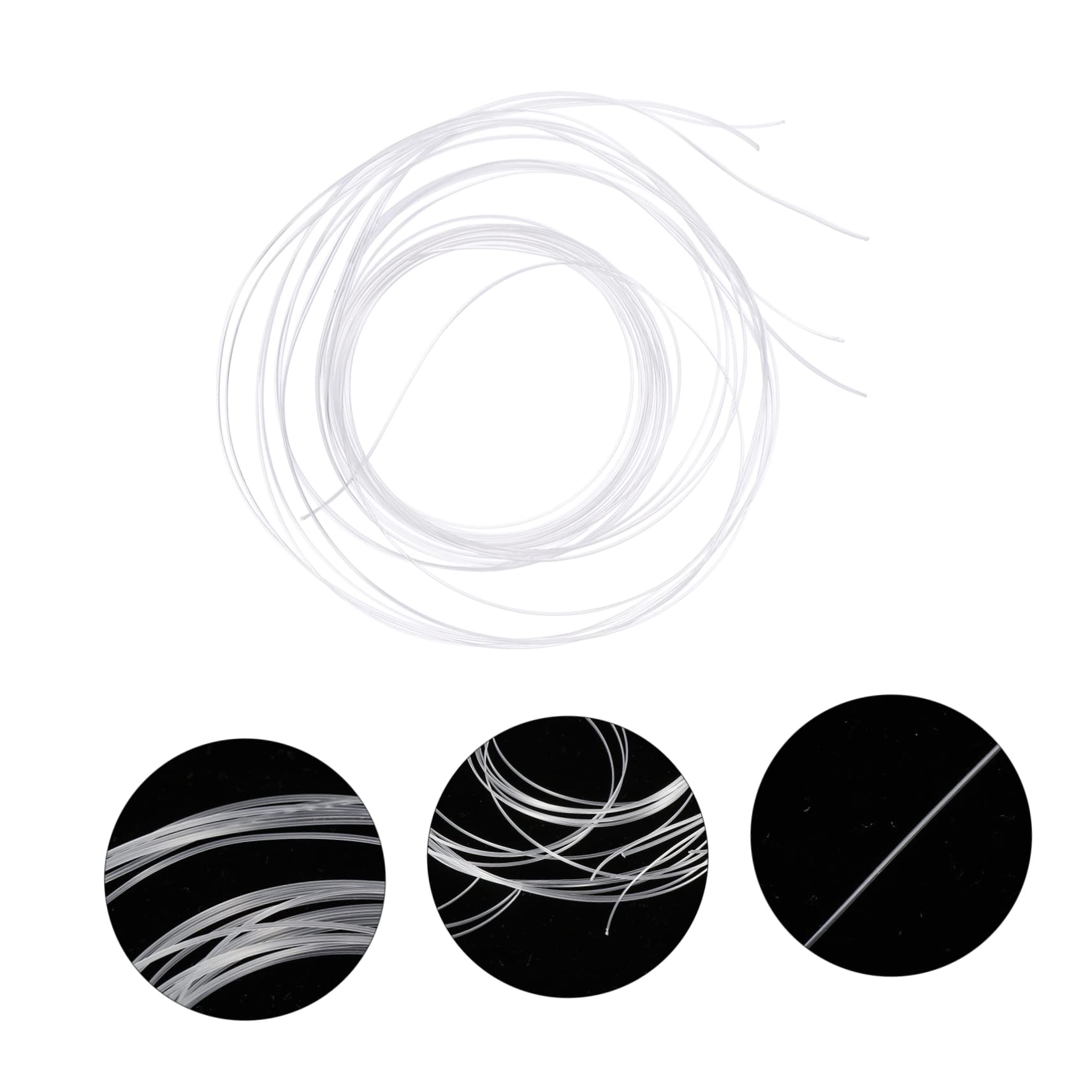 SOLUSTRE 6 Pack Glasses Repair Thread Kit - Premium Replacement Wire for Frameless Eyeglasses & Sunglasses - Durable Nylon Thread for Lens Wire Pulling and Plastic Frame Repair - Perfect for DIY Glasses Fix at Home or Office