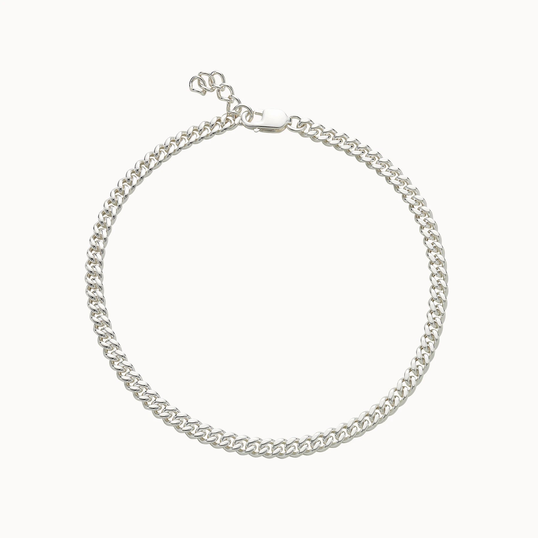 Stylish Sterling Silver Curb Bracelet for Women - Elegant Jewelry Gift for Everyday Wear & Special Occasions