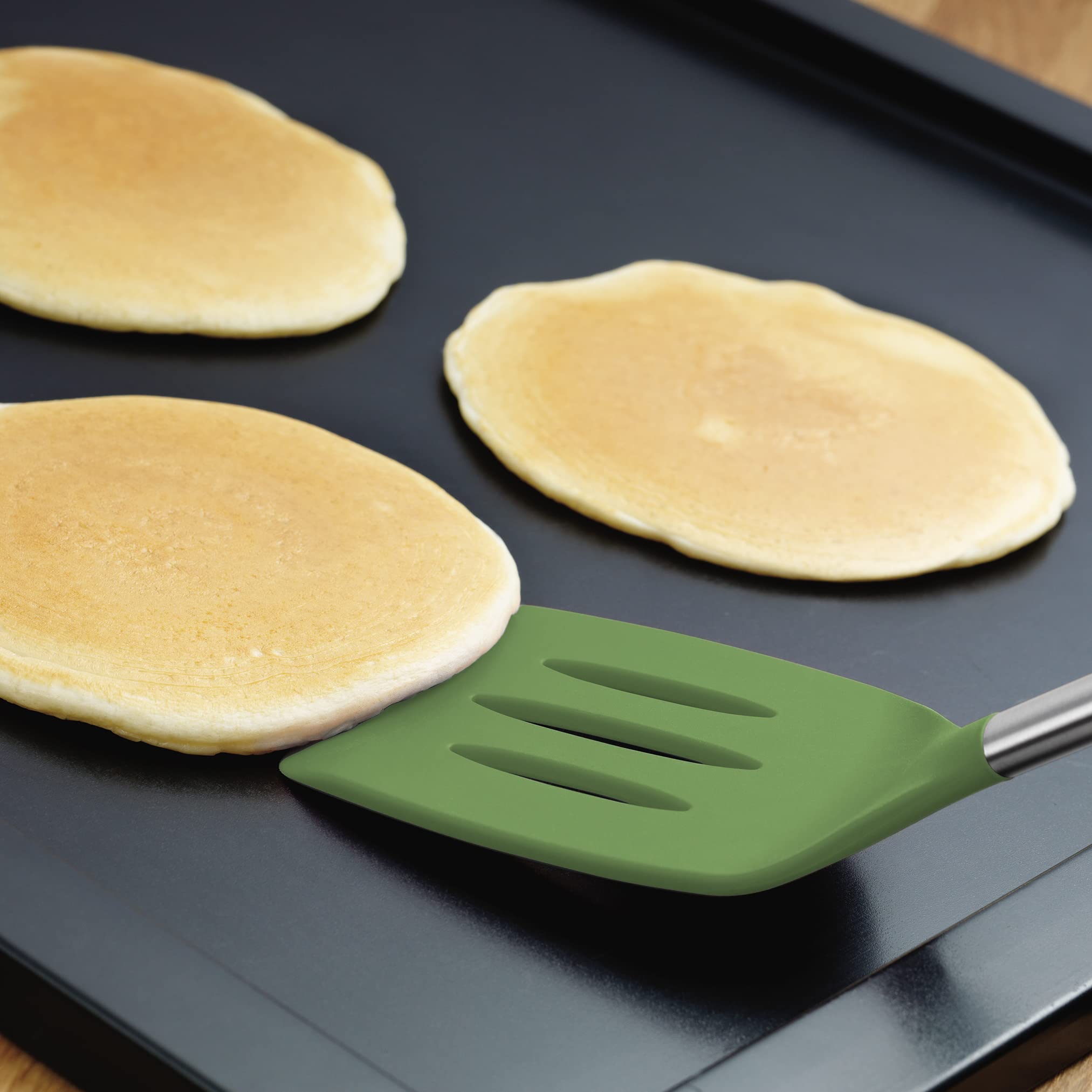 Tovolo 6-Piece Silicone Kitchen Utensil Set for Cooking, Baking & Meal Prep - Heat Resistant, Non-Scratch, Dishwasher Safe - Perfect for Spaghetti, Pesto & Salad Making