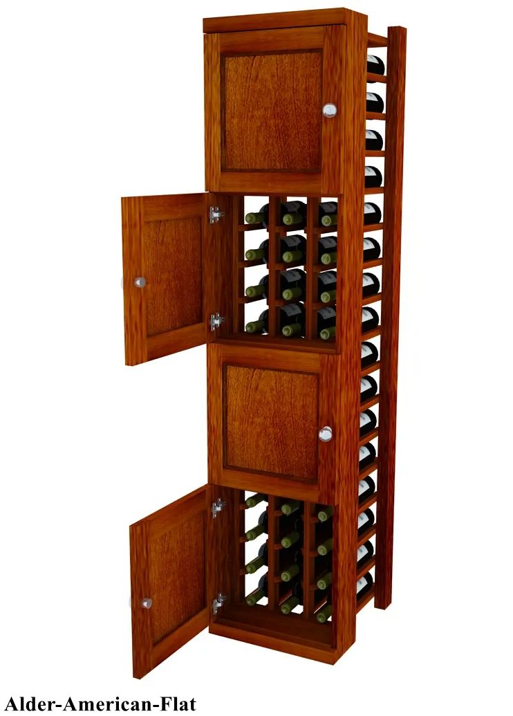 Vinostor 4-Bottle Locking Wine Storage Locker - 57 5/8