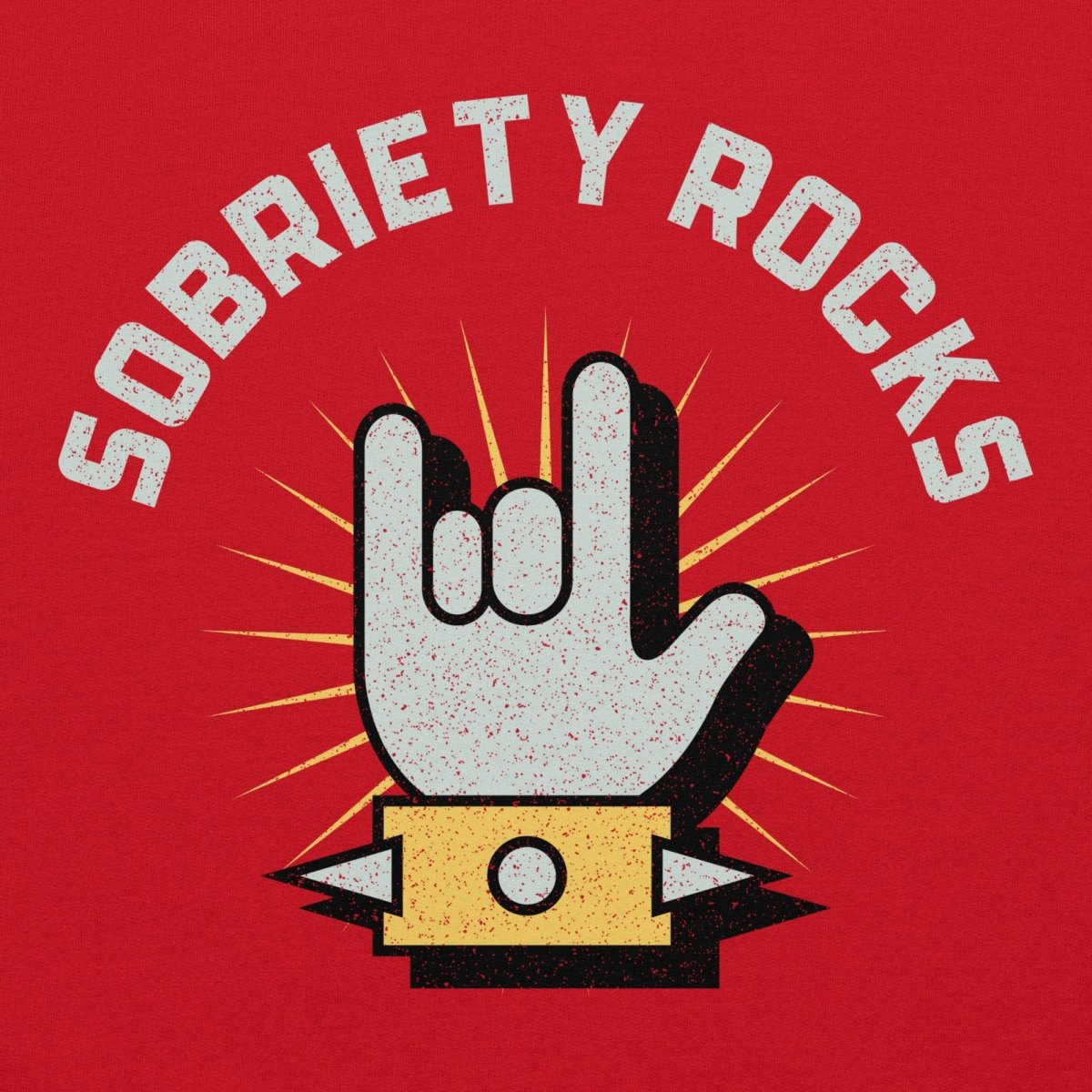 Sobriety Rocks Unisex Hoodie - Comfortable & Stylish Pullover Sweatshirt for Men & Women | Perfect for Sober Living, Recovery Support & Casual Wear