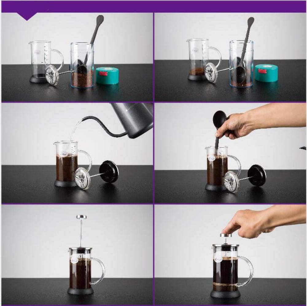 Premium Glass French Press Coffee Maker - 34oz Heat-Resistant Coffee & Tea Press Pot with Stainless Steel Filter - Perfect for Home, Office & Camping Brewing