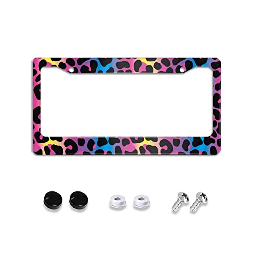 Rainbow leopard pattern