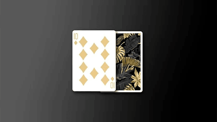Monstera Playing Cards - Black Limited Edition Deck | Premium Quality for Poker, Magic Tricks & Game Nights
