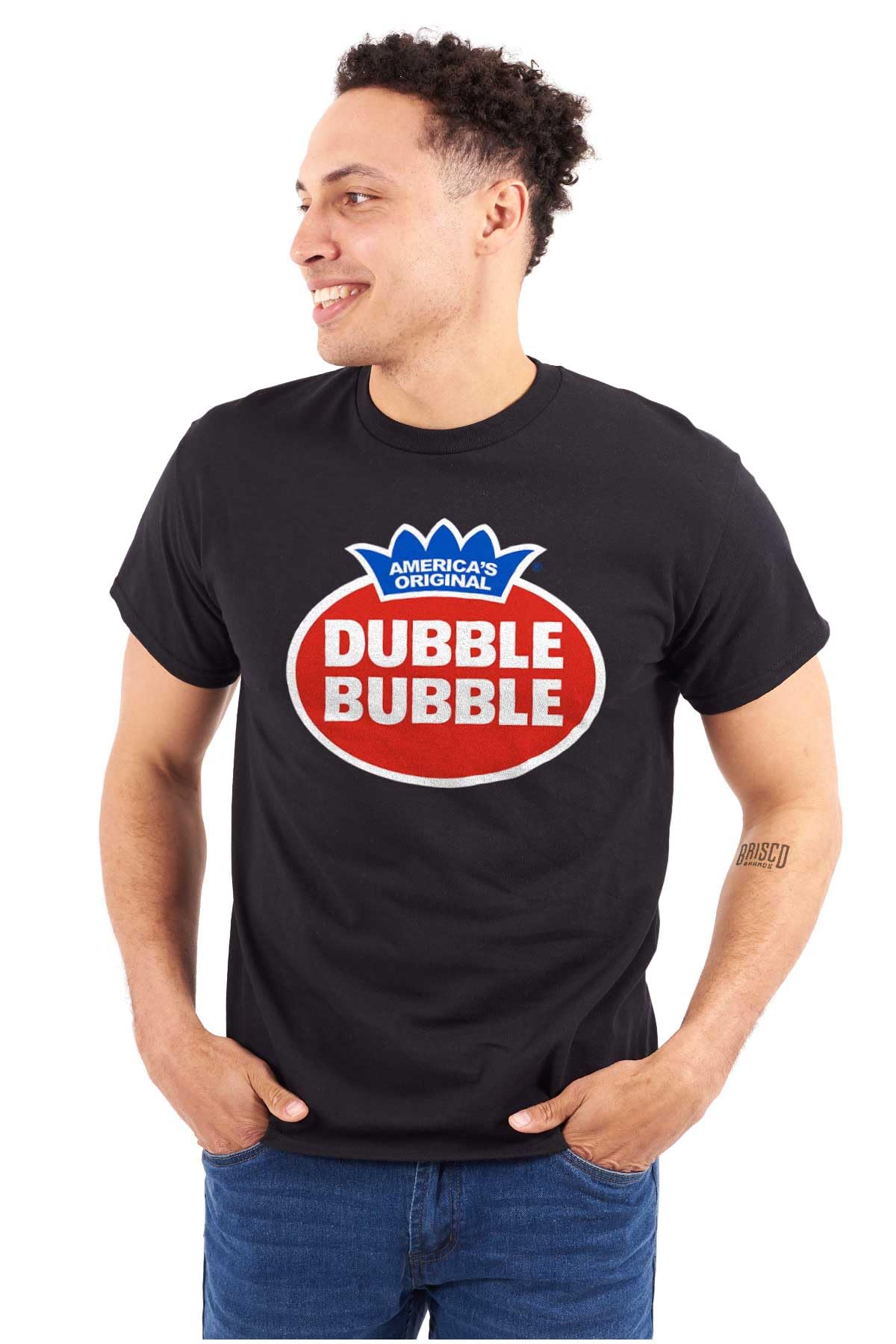 Vintage Dubble Bubble Gum Double Logo Graphic T-Shirt for Men & Women - Casual Retro Style Tee for Everyday Wear, Parties, and Nostalgic Fashion