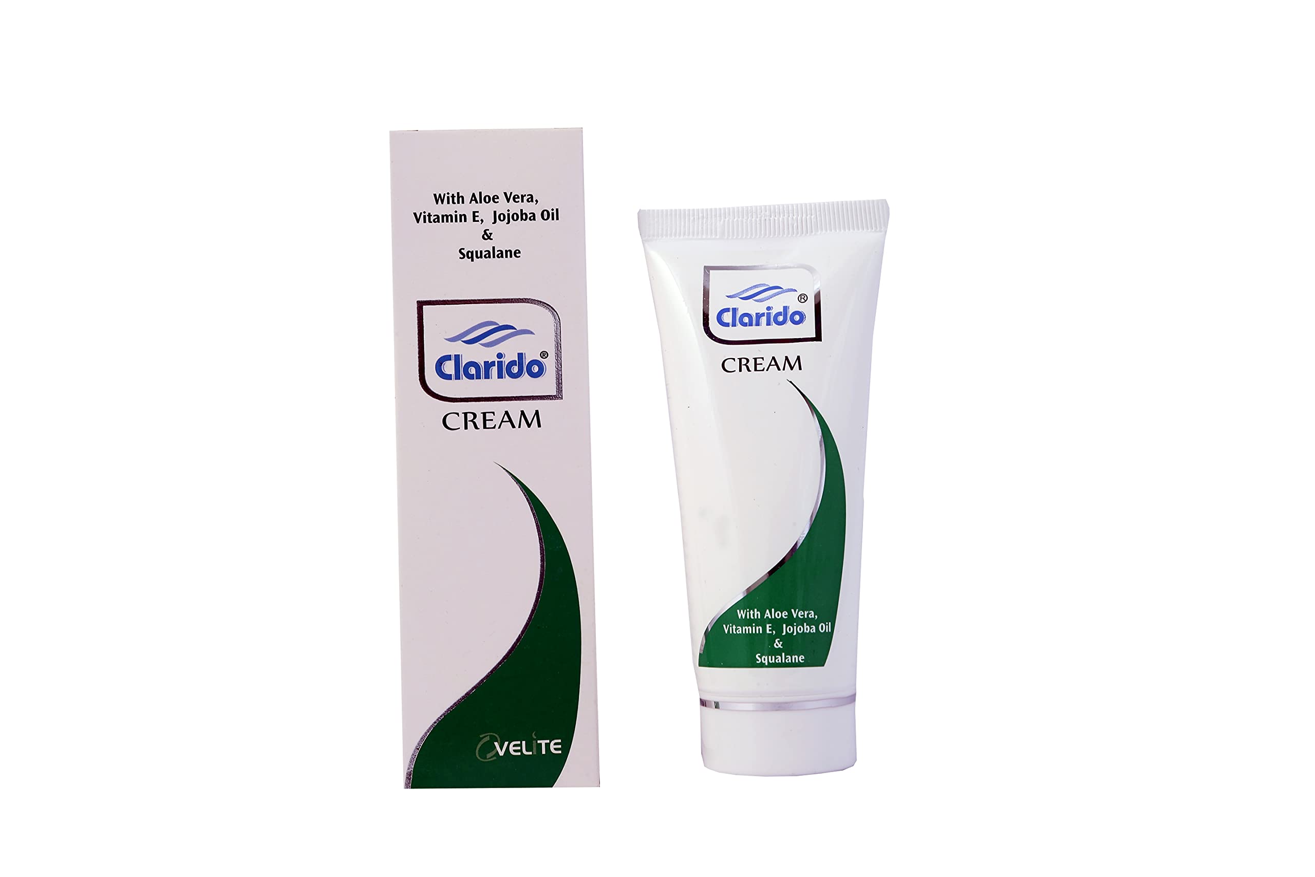 Clarido Moisturizing Cream with Aloe Vera, Vitamin E & Jojoba Oil - Pack of 2 - Hydrating Face & Body Lotion for Dry Skin Care & Daily Nourishment