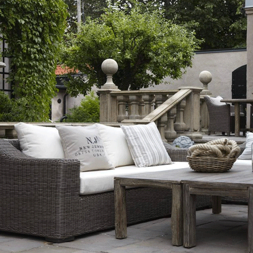 Artwood San Diego 3-Seater Outdoor Patio Sofa Set - Waterproof Wicker Furniture for Backyard, Garden, Poolside & Deck Relaxation
