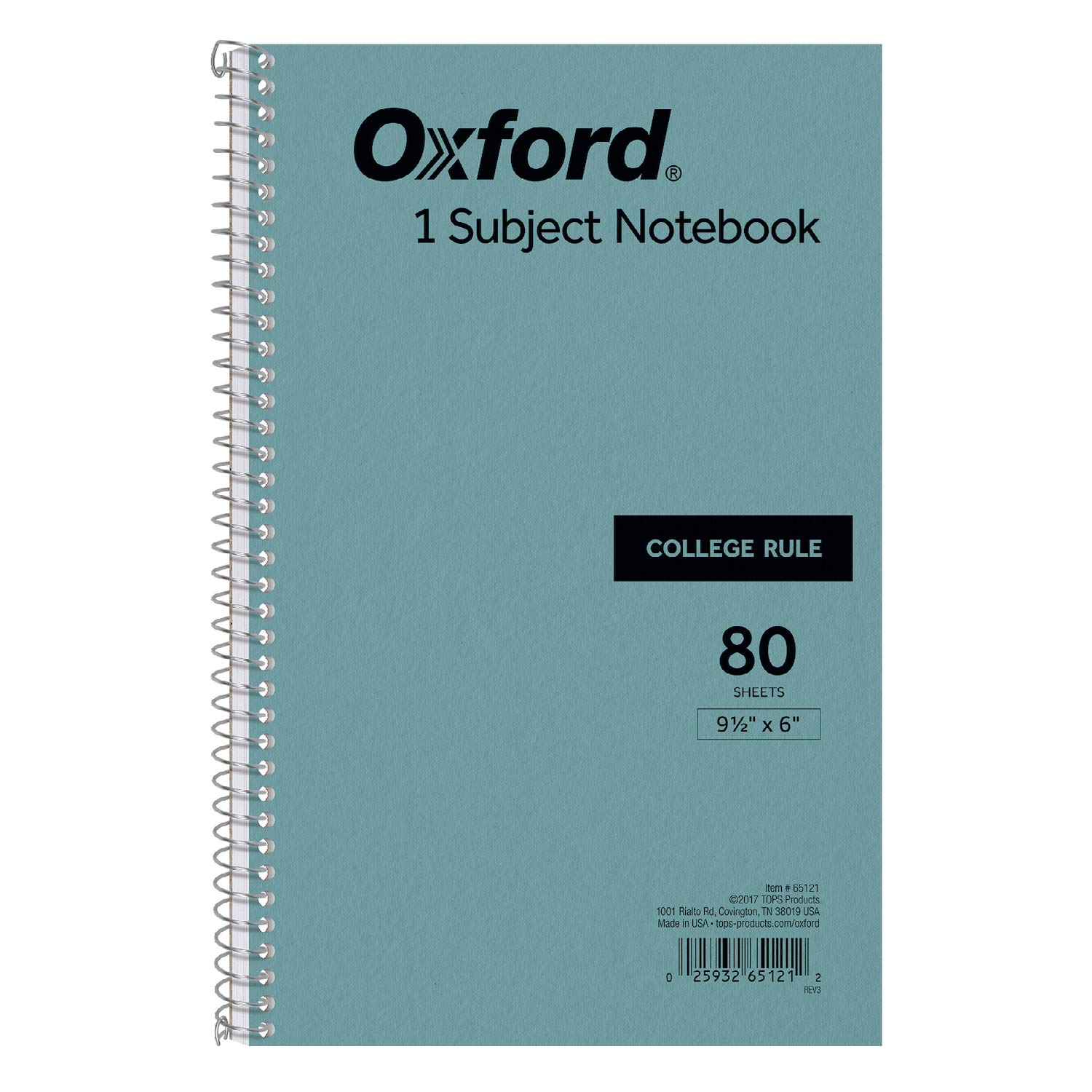 Oxford Kraft Cover Notebook, 9.5 x 6 Inches, College Rule Lined Paper, 80 Sheets per Notebook, Set of 24 Blue Notebooks - Perfect for School, Office & Journaling (65121)