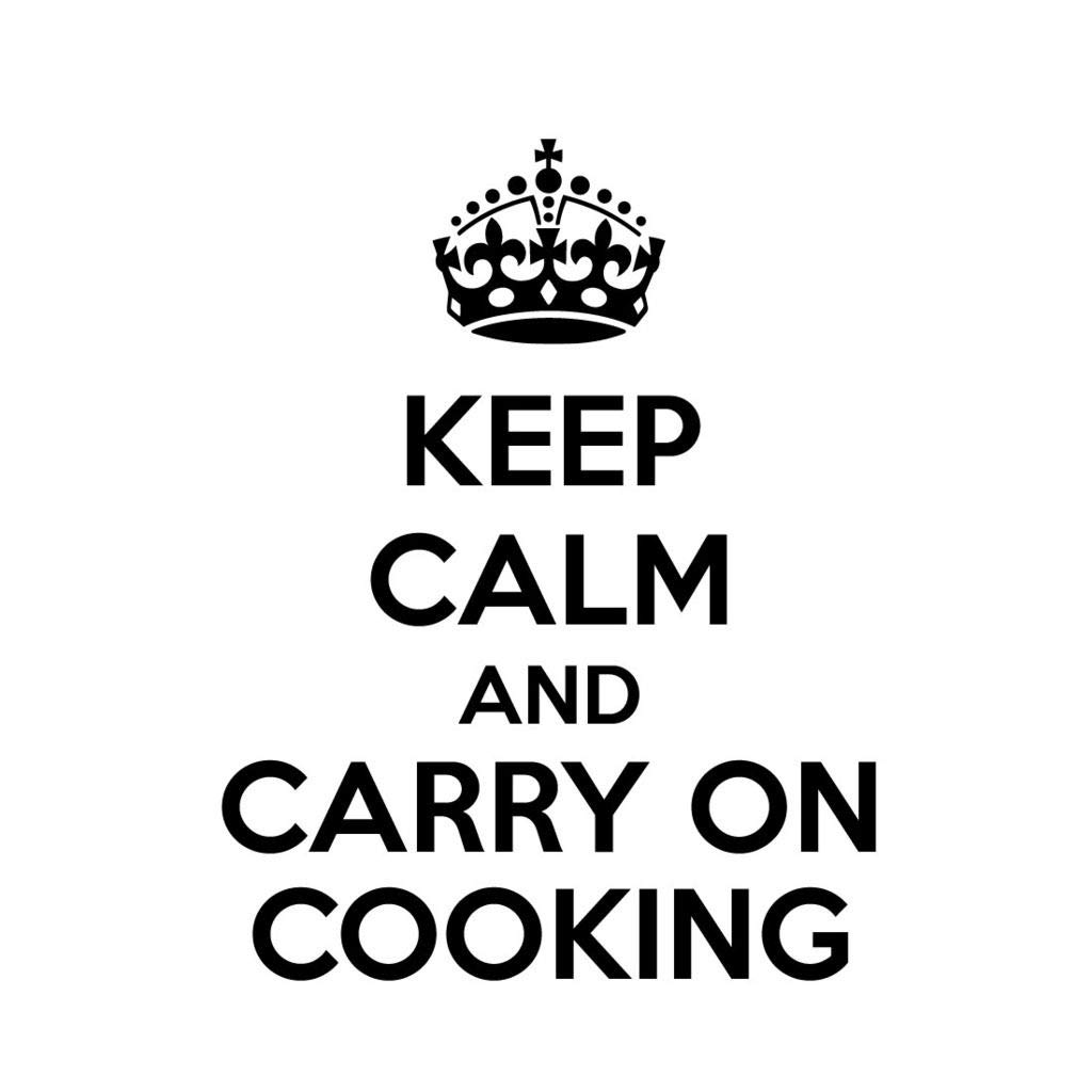 Keep Calm and Carry On Cooking - Funny Vinyl Decal Sticker for Car, Laptop, Wall - Perfect for Kitchen Decor & Office Humor