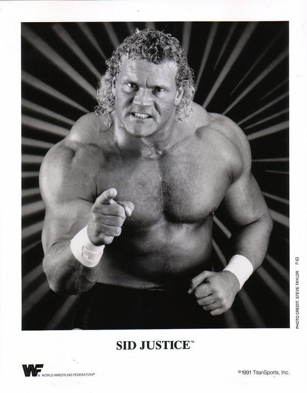 1991 Sid Justice P63 B/W Wrestling Action Figure - Vintage Collectible for WWE Fans & Memorabilia Enthusiasts | Perfect for Display, Gifts & Wrestling Collections