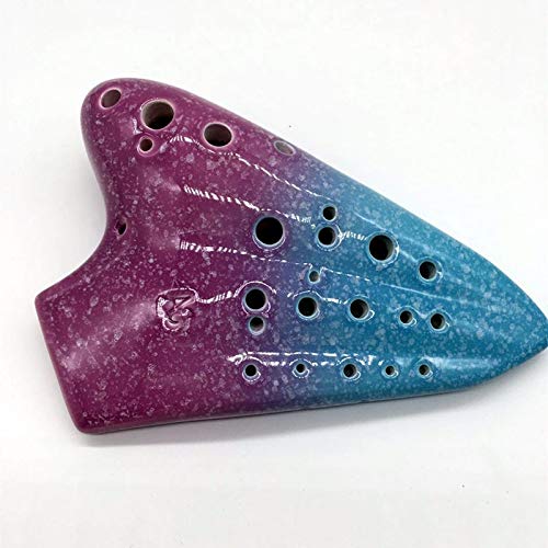 Piccolo 12 Hole Alto C Ocarina Flute - Professional Musical Instrument with Perfect Intonation (Lavender) - Ideal for Beginners, Collectors & Ceremonial Performances