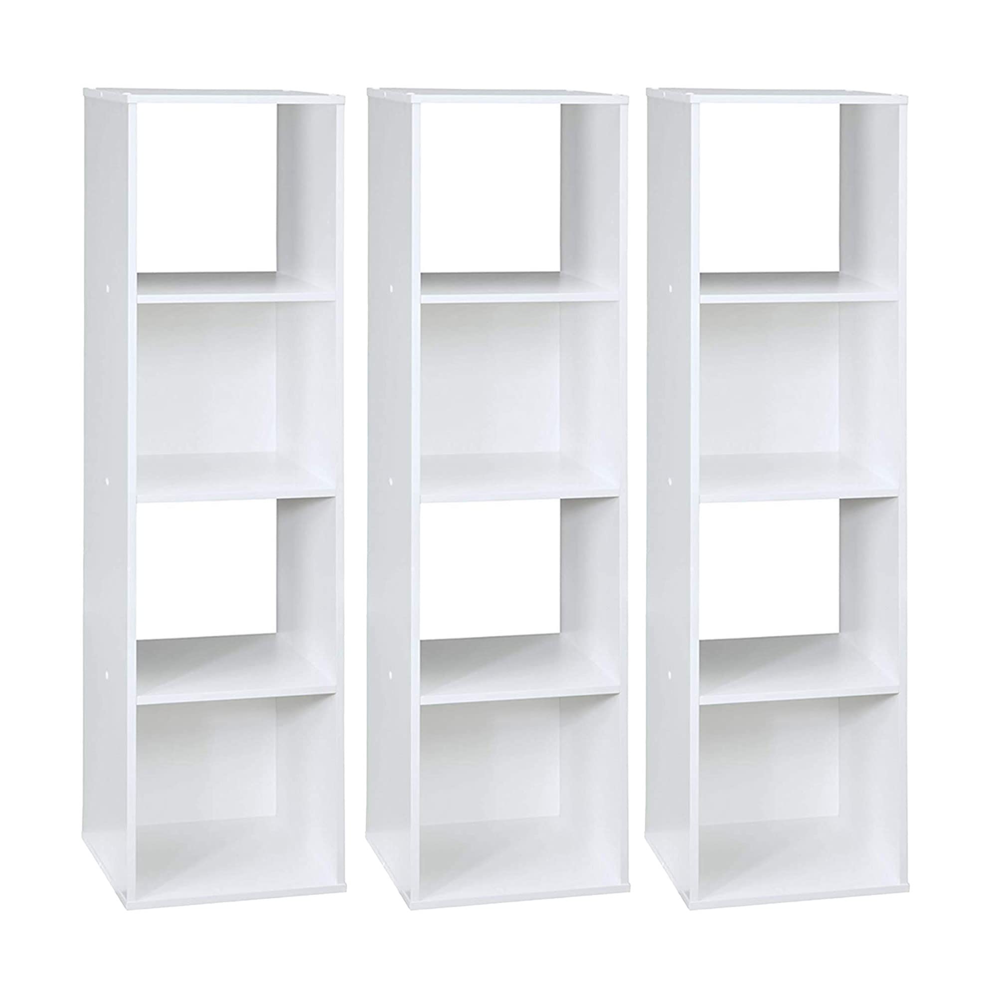 ClosetMaid 4-Cube Stackable Storage Organizer - White (3 Pack) | Perfect for Closet, Bedroom & Home Organization | Ideal for Clothes, Toys & Household Items Storage