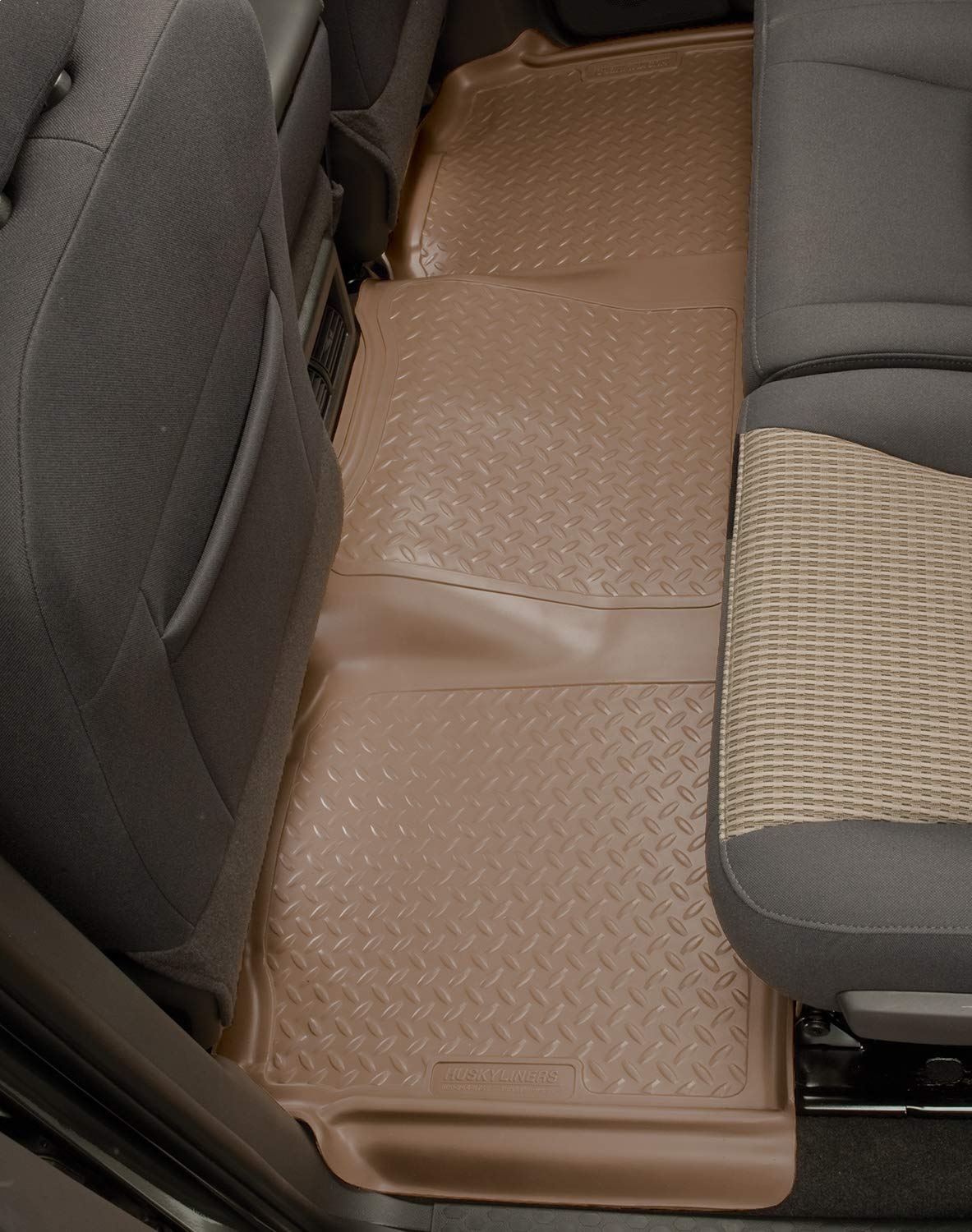 Husky Liners Classic Series Custom Fit Floor Mats for 2004-2007 Buick Rainier, 2002-2009 Chevy Trailblazer & GMC Envoy - 2nd Row Black Car Floor Liners (Model 62021) | All-Weather Protection & Easy Cleaning for SUVs