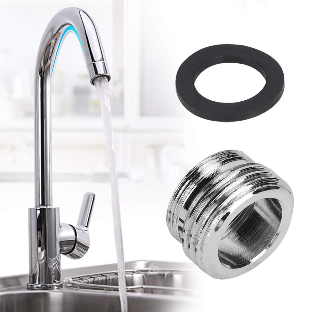 Fdit Faucet Adapter - Universal Kitchen Sink to Garden Hose Diverter Valve Connector | Heavy Duty Brass Faucet Adapter for Outdoor Watering, Car Washing & Pet Bathing