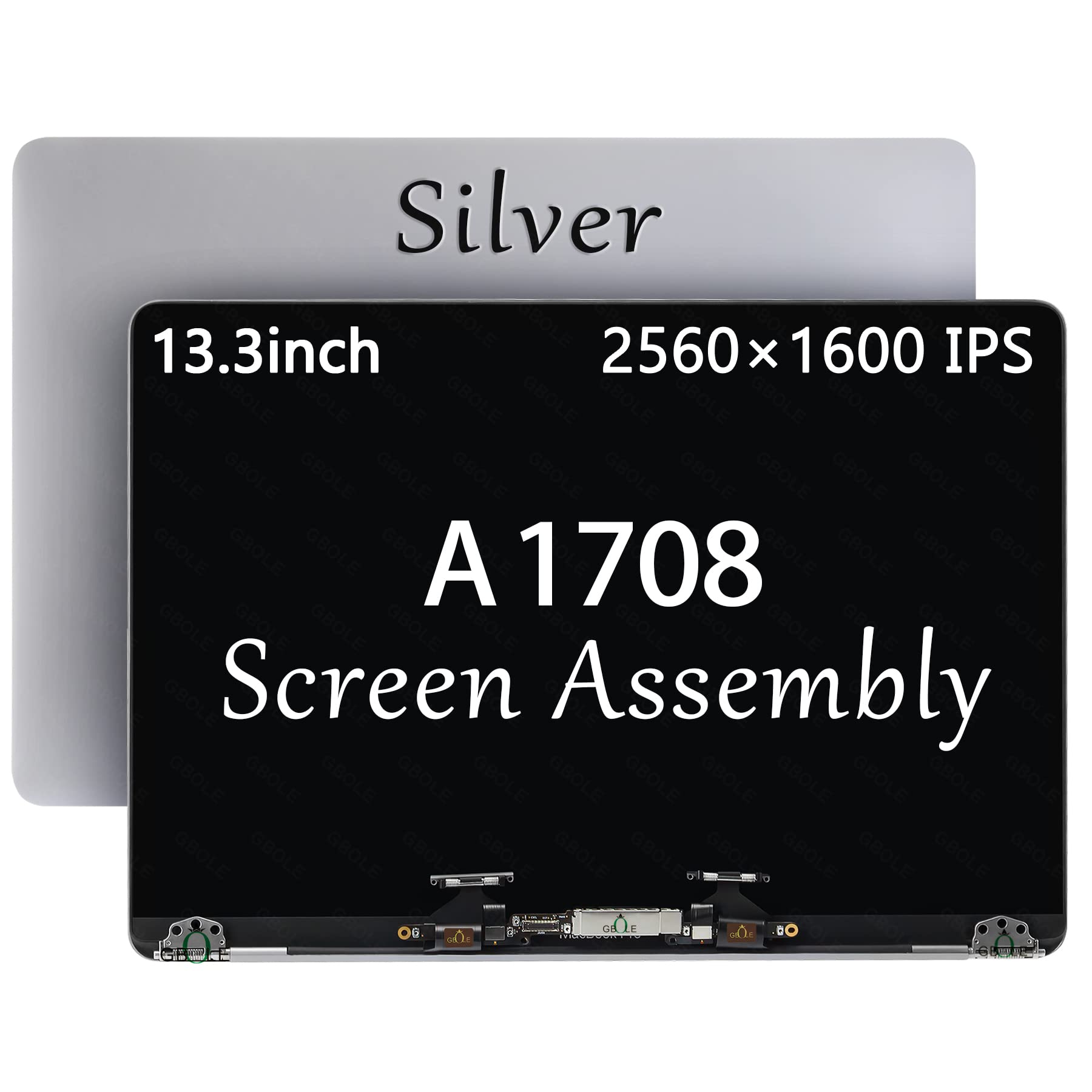 Original: A1706 A1708 Screen Replacement for MacBook Pro A1706 A1708 EMC 3071 EMC 3163 EMC 3164 Full LCD LED Screen Assembly Display MLH12 MQ012 MNQF2 MPXV2 Silver   Optimized: MacBook Pro A1706 A1708 Screen Replacement - Full HD LCD LED Display Assembly for EMC 3071/3163/3164 Models (MLH12, MQ012, MNQF2, MPXV2) - Silver - Perfect for Home Office & Professional Use