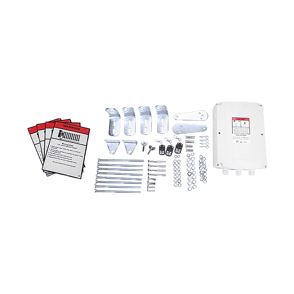1000KG Heavy Duty Double Swing Automatic Gate Opener with Remote Control - Perfect for Driveway, Farm, and Commercial Property Security