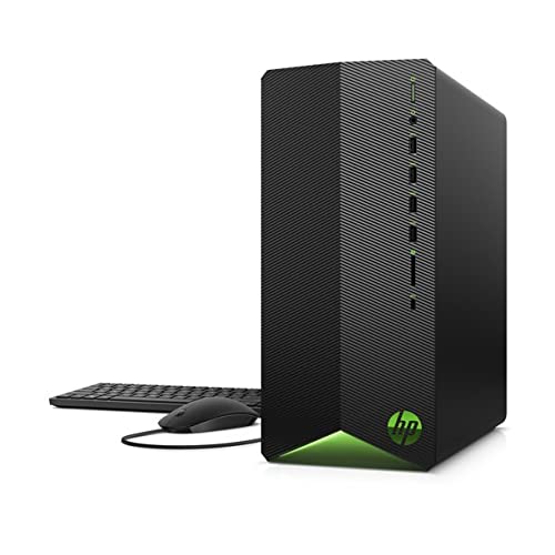 HP 2022 TG01 Pavilion Gaming Desktop - Intel Core i5-10400F 6-Core, 16GB RAM, 1TB SSD + 1TB HDD, AMD Radeon 5300 3GB GDDR5, WiFi, Bluetooth, Windows 10 Pro - Perfect for Gaming, Streaming & Home Office Work