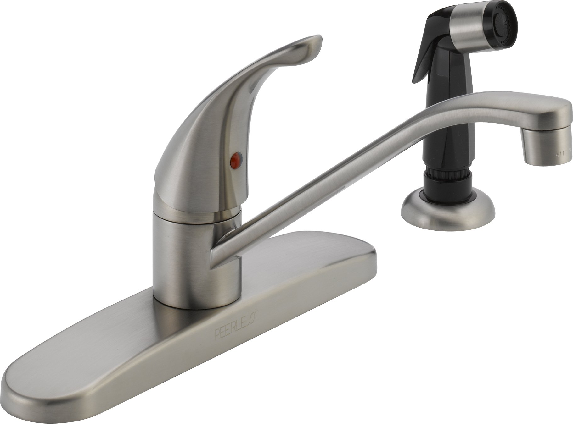 Peerless Single-Handle Kitchen Sink Faucet with Pull-Down Sprayer, Stainless Steel P115LF-SS - Perfect for Modern Kitchens & Food Prep Stations