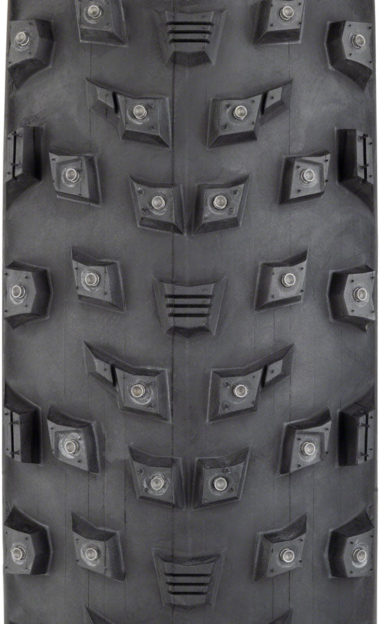 45NRTH Wrathlorde 26x4.2 Tubeless Folding Bike Tire - Black, 120 TPI, 300 XL Concave Carbide Studs for Winter Cycling & Snow Traction | Perfect for Fat Bikes in Extreme Cold Conditions