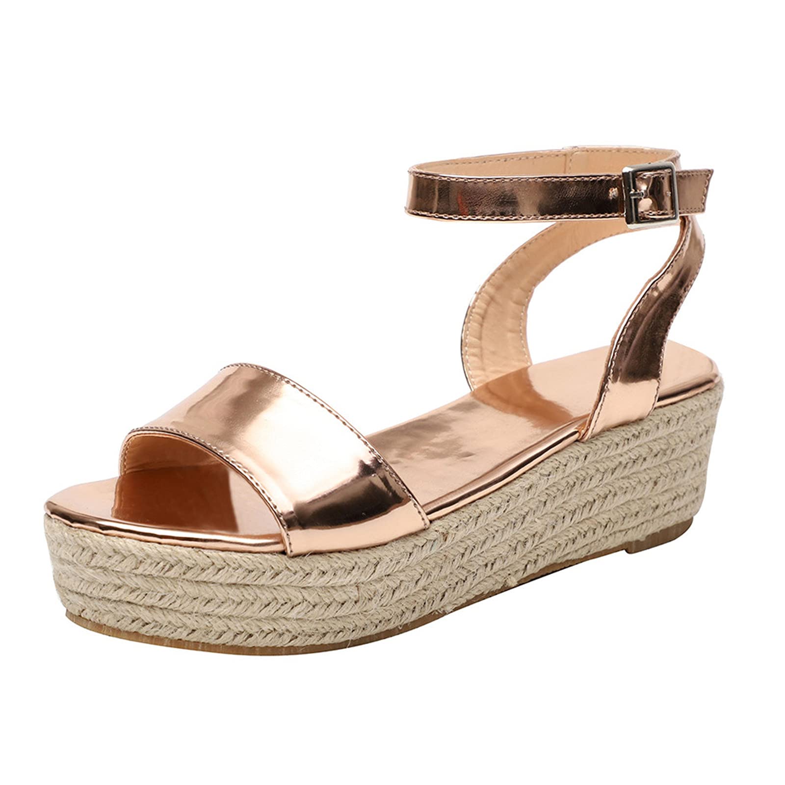 USYFAKGH Women's Comfortable Thick Sole Breathable Open Toe Sandals - Perfect for Beach, Vacation, and Summer Outfits