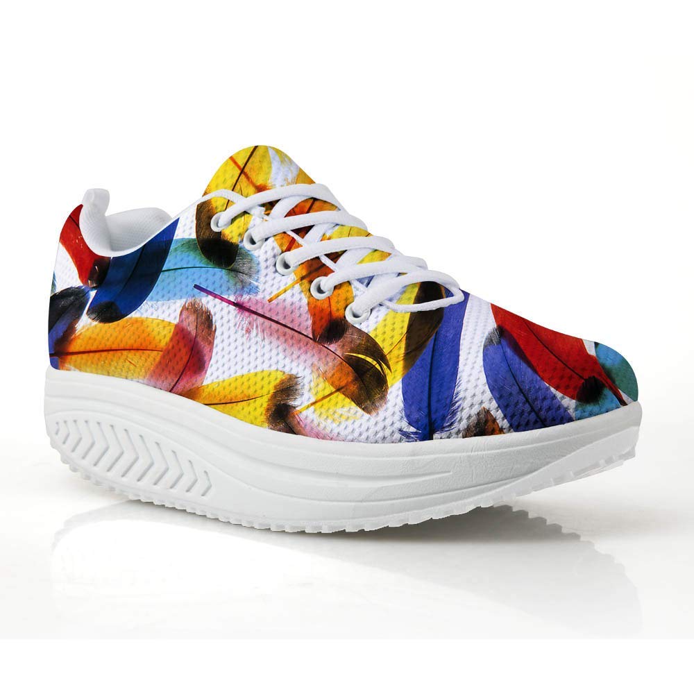 FOR U DESIGNS Women's Platform Sneakers - Comfortable Walking Shoes with Wedge Heel for Fitness, Casual & Outdoor Activities | Perfect for Teen Girls & Young Women | Gym, Running, Shopping & Daily Wear