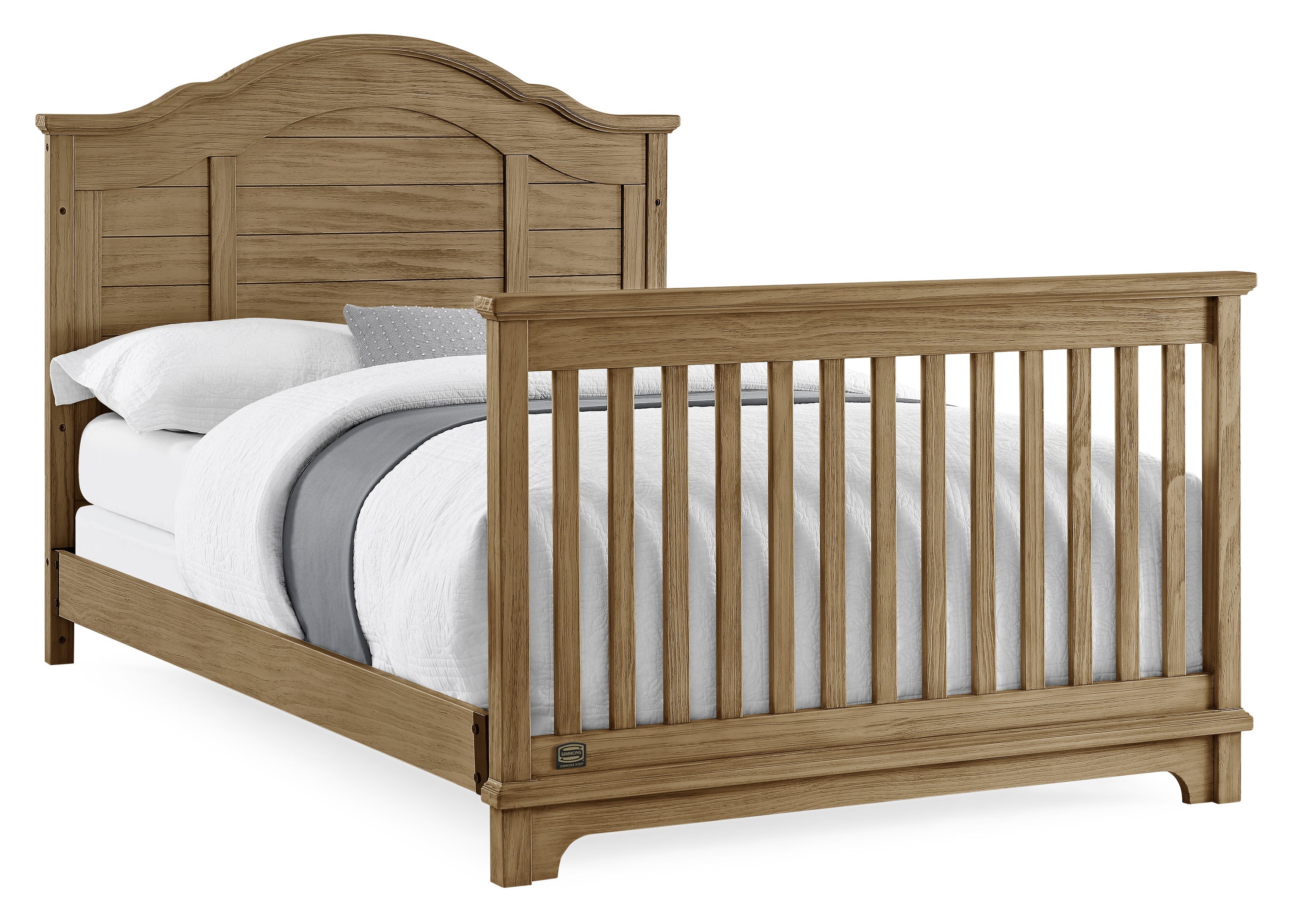 Asher 6-in-1 Convertible Baby Crib - White Nursery Furniture for Newborn to Toddler Bed | Perfect for Modern Nursery, Daycare & Small Spaces