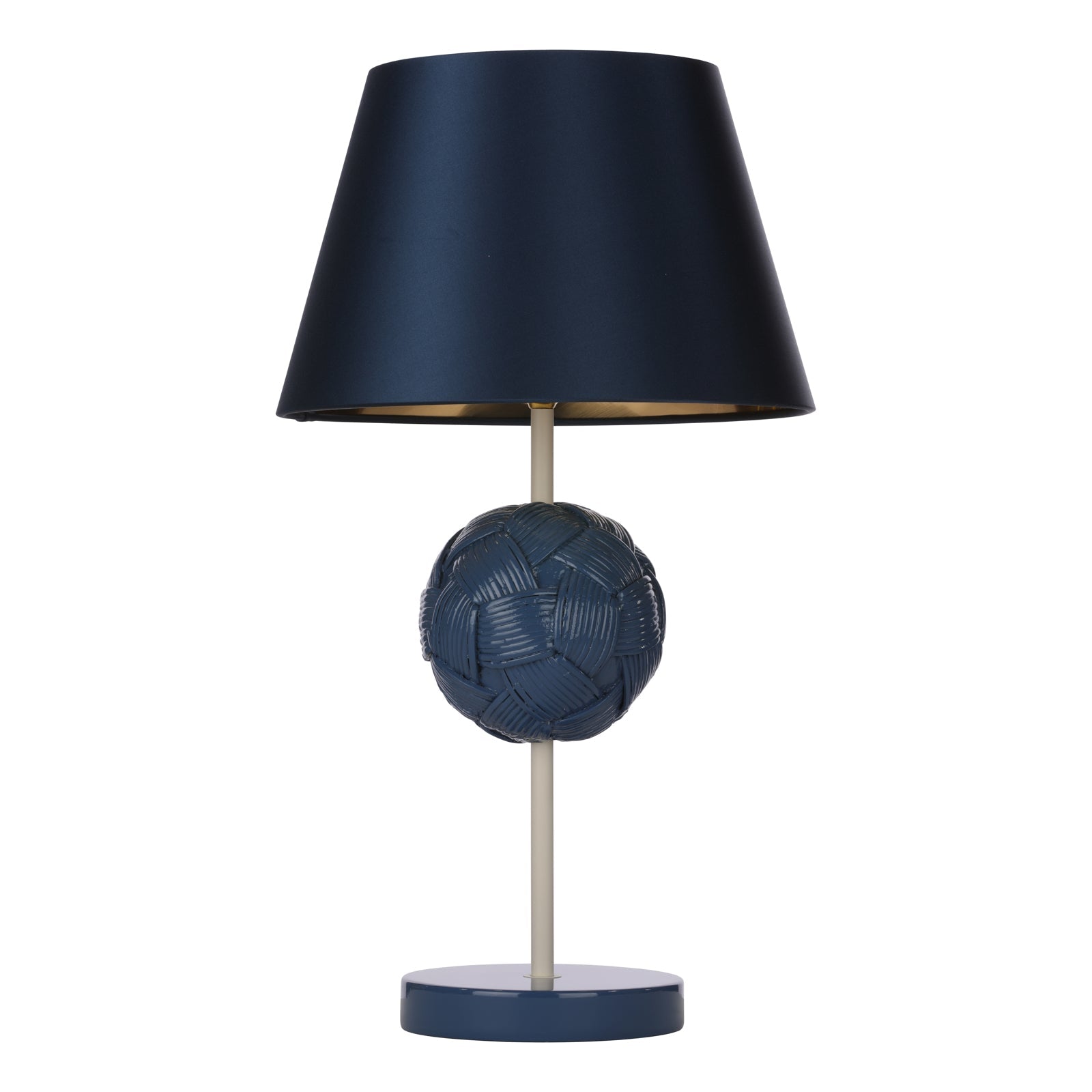 Bodkin Table Lamp - Persian Blue & Coconut/Strawberry & Blush Pink Base - B22 Socket - Modern Home & Office Lighting for Bedroom, Living Room, Study