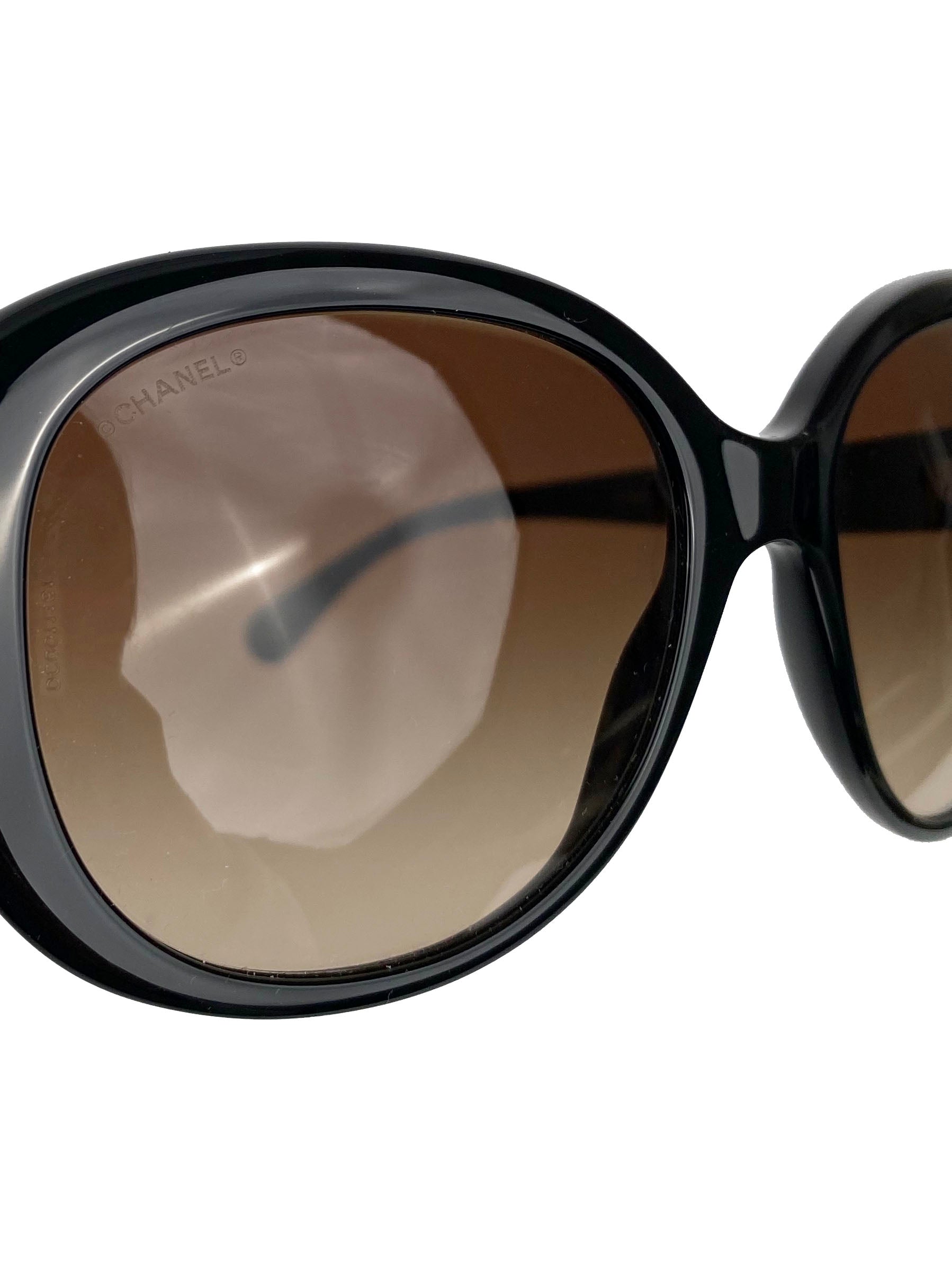 Chanel 5312 Black & Beige Butterfly Sunglasses for Women - Luxury Designer Shades for Summer, Beach & Fashion Outfits