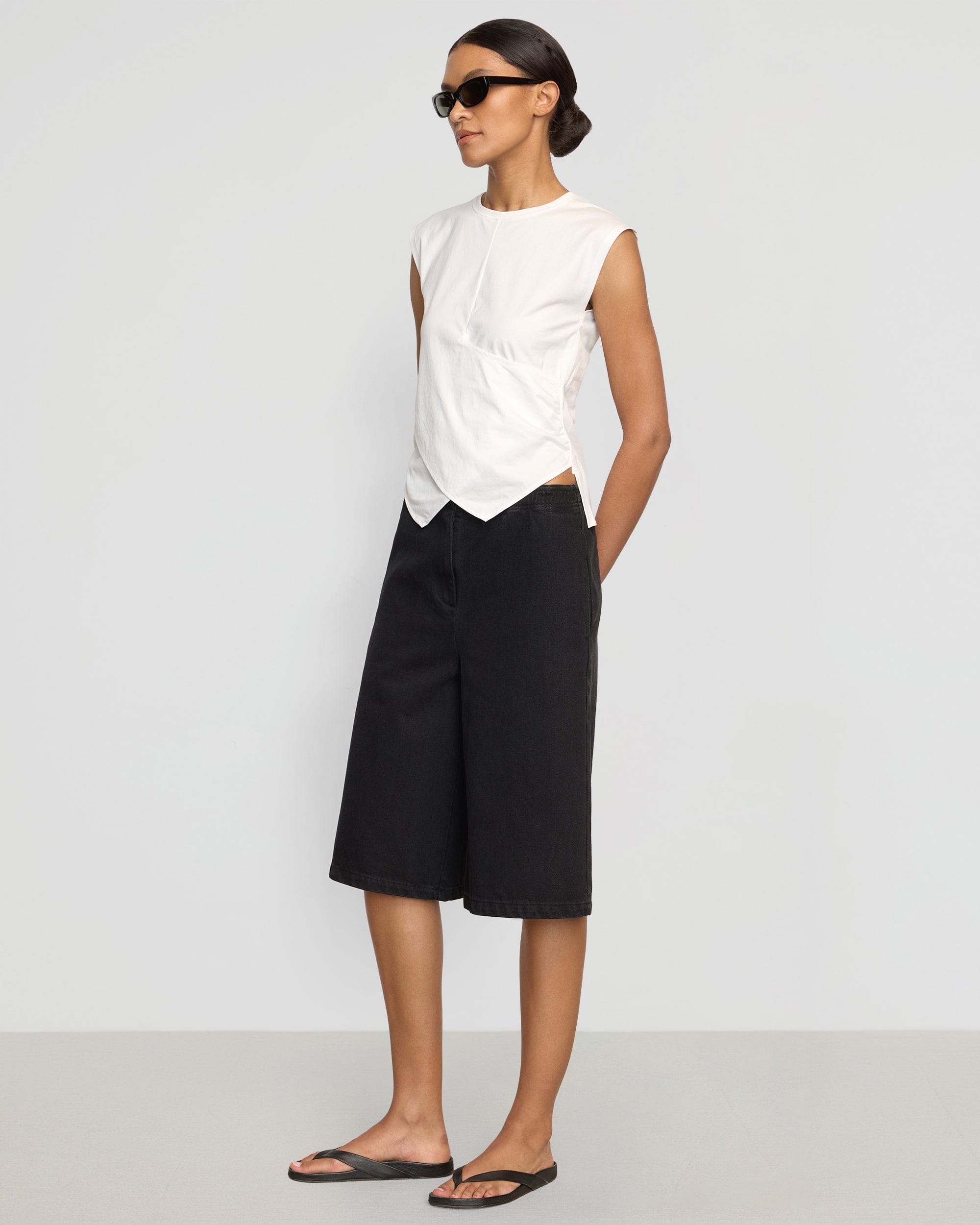 Janelle Front Wrap Jersey Tee - Soft Stretchy Women's T-Shirt for Casual Wear & Layering | Perfect for Everyday Outfits, Work & Weekend Style