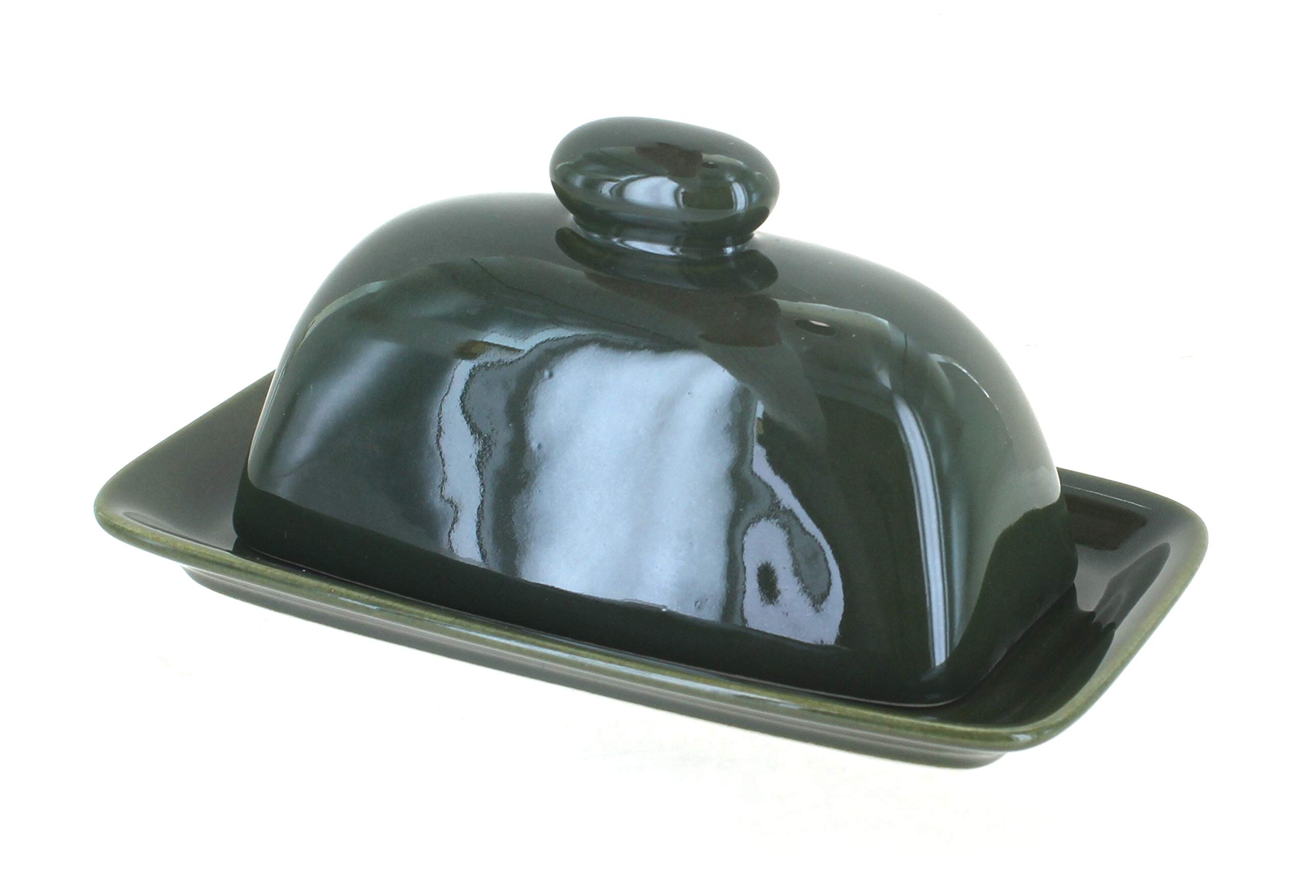 Handmade Blue Rose Polish Pottery Olive Butter Dish - Elegant Serving Dish for Dinner Parties, Weddings & Home Decor